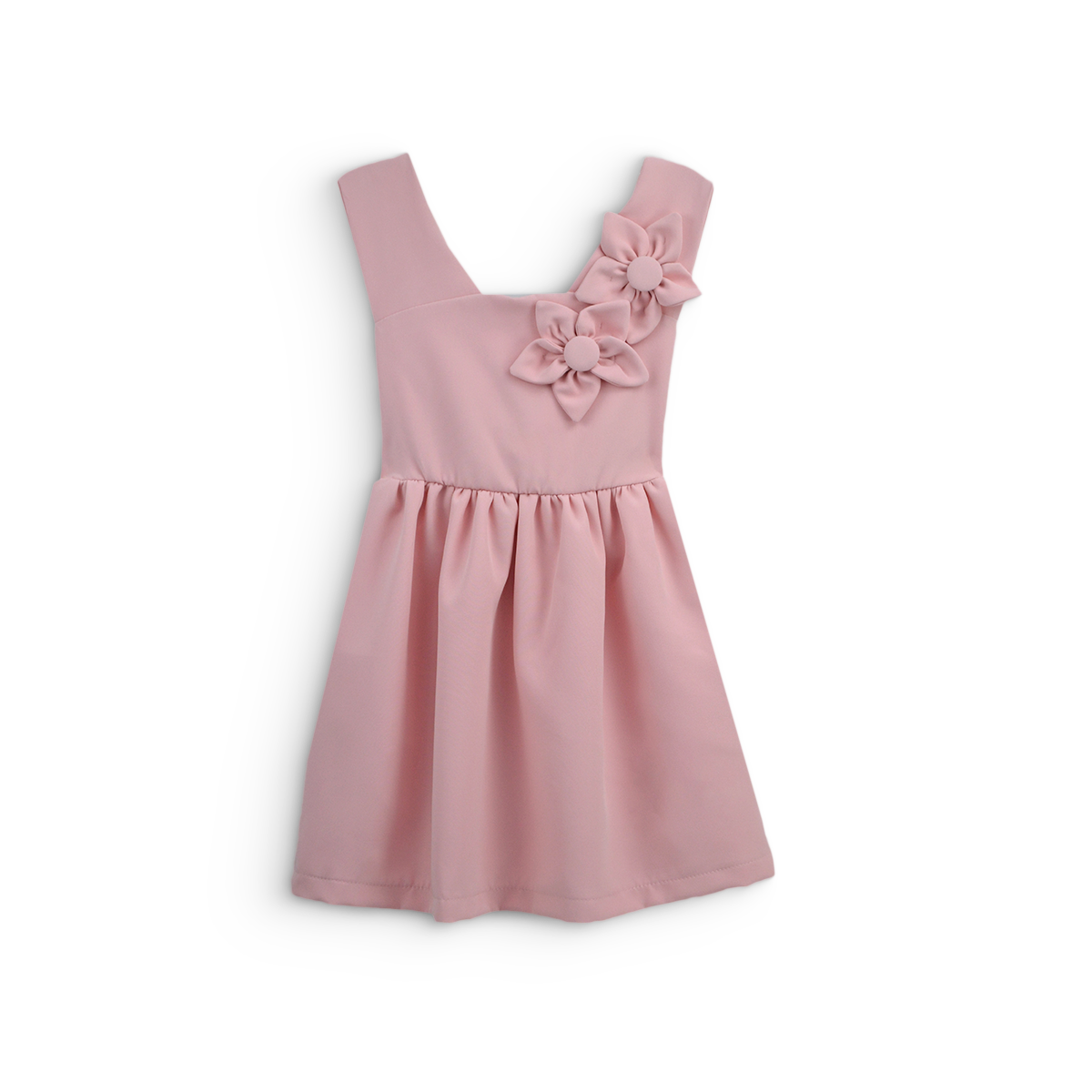 Vestido de flores en relieve niña Flory VENI0176