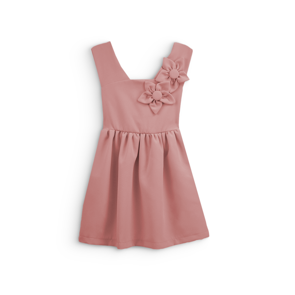 Vestido de flores en relieve niña Flory VENI0176