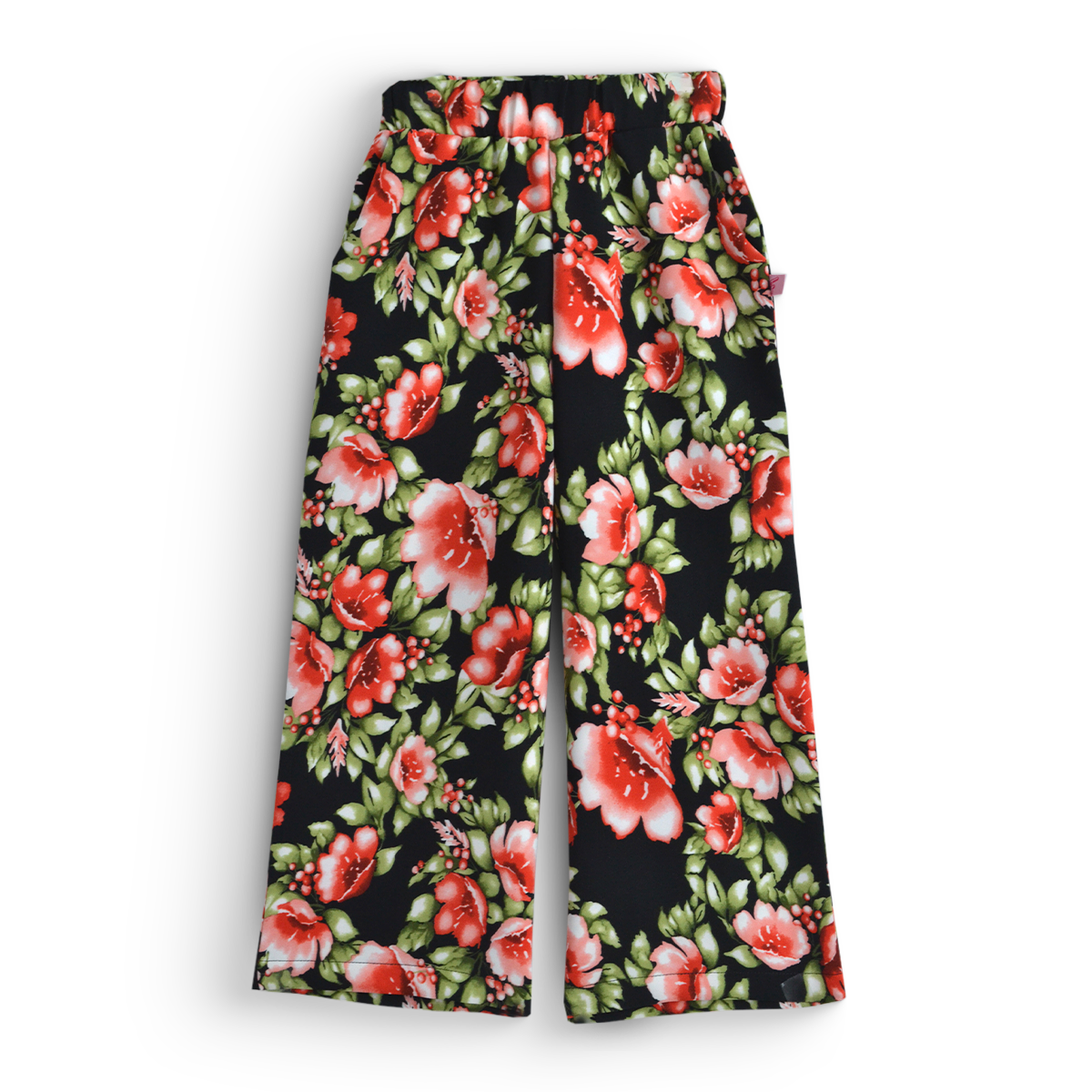 Conjunto con pantalón flores, blusa con olanes | CONI0042 | tallas ch-m-gr