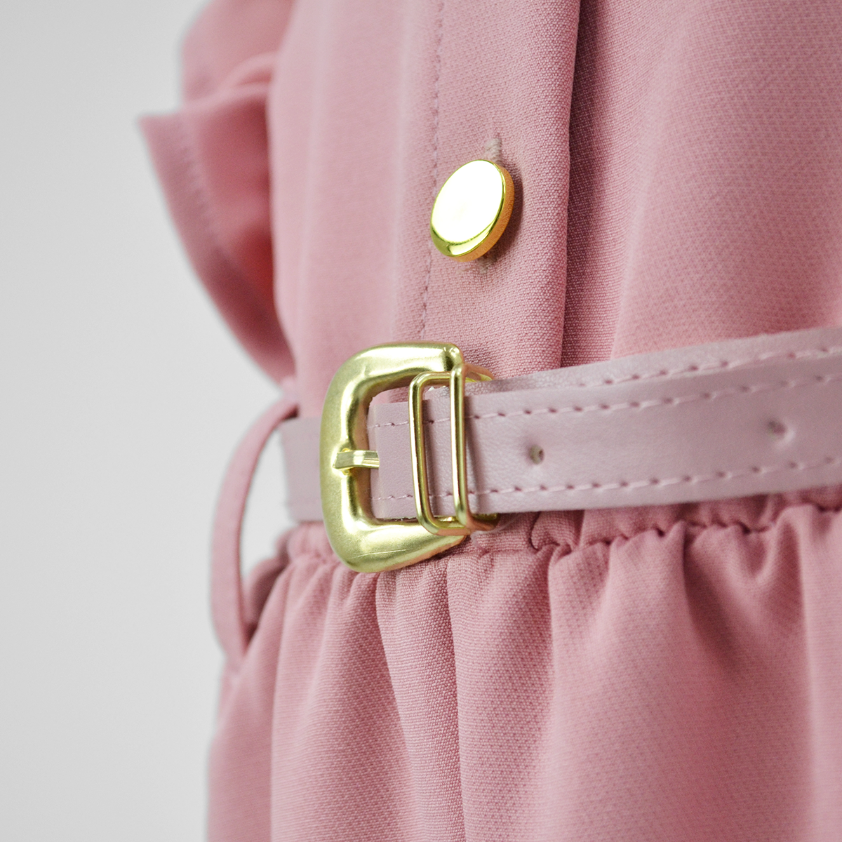 Mono con cinturón y botones niña FLORY JSNI0002