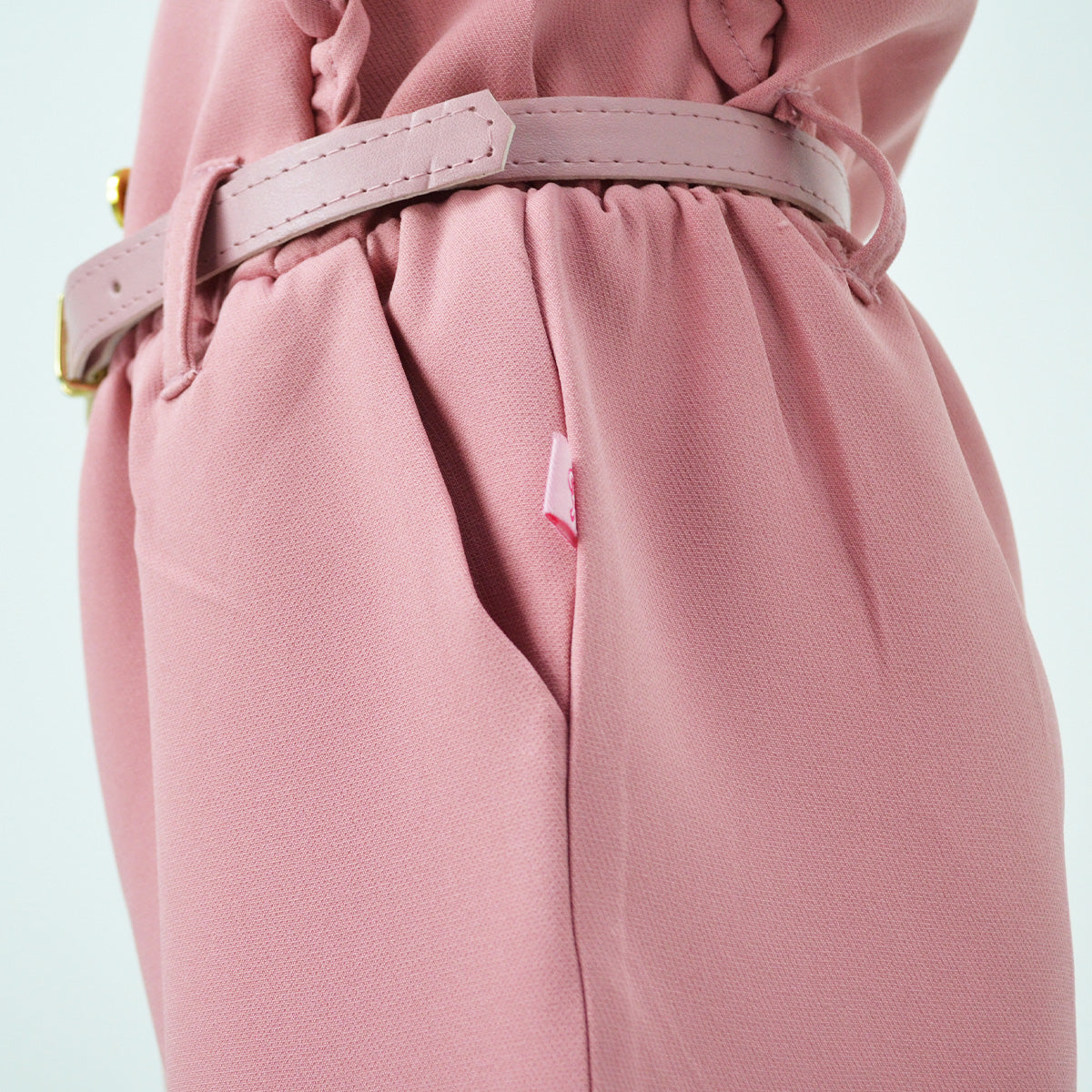 Mono con cinturón y botones niña FLORY JSNI0002