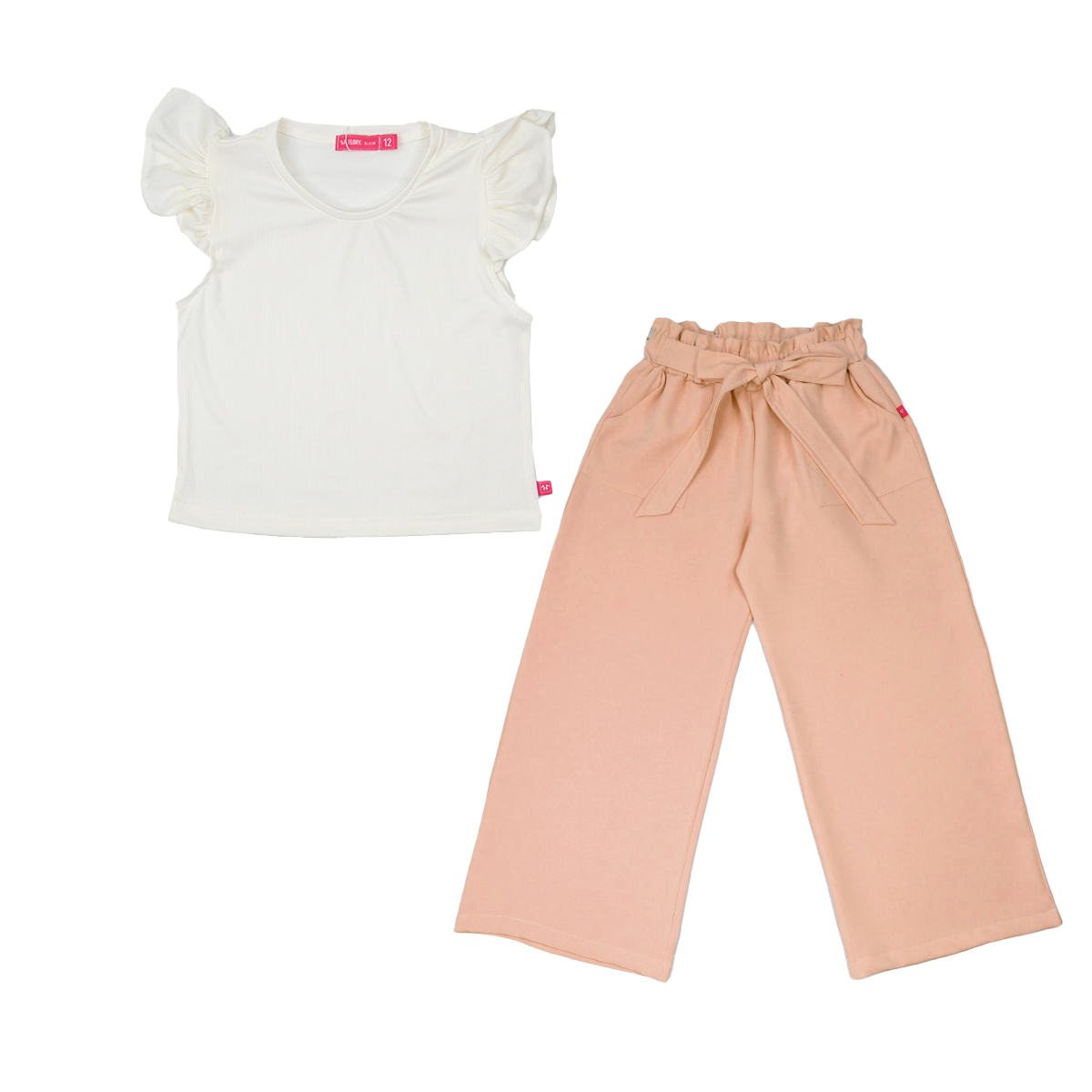 Conjunto blusa pantalón con moño Teen FLORY COJU0002