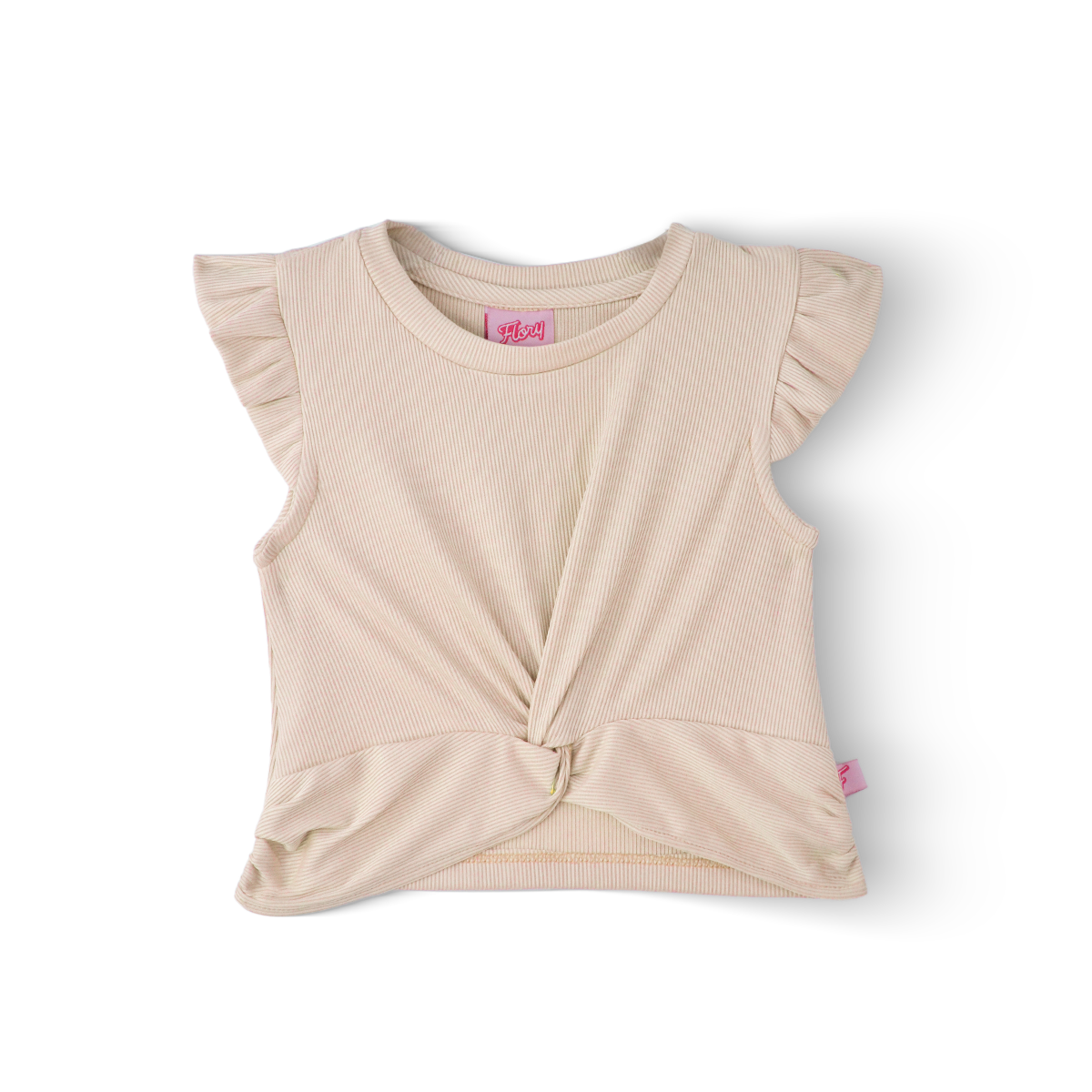 Blusa manga mariposa con nudo Niña Flory BLNI0063