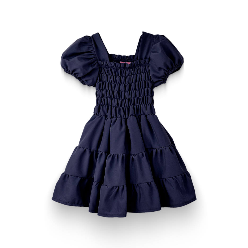 Vestido con manga abullonada bebé Flory VEBB0117