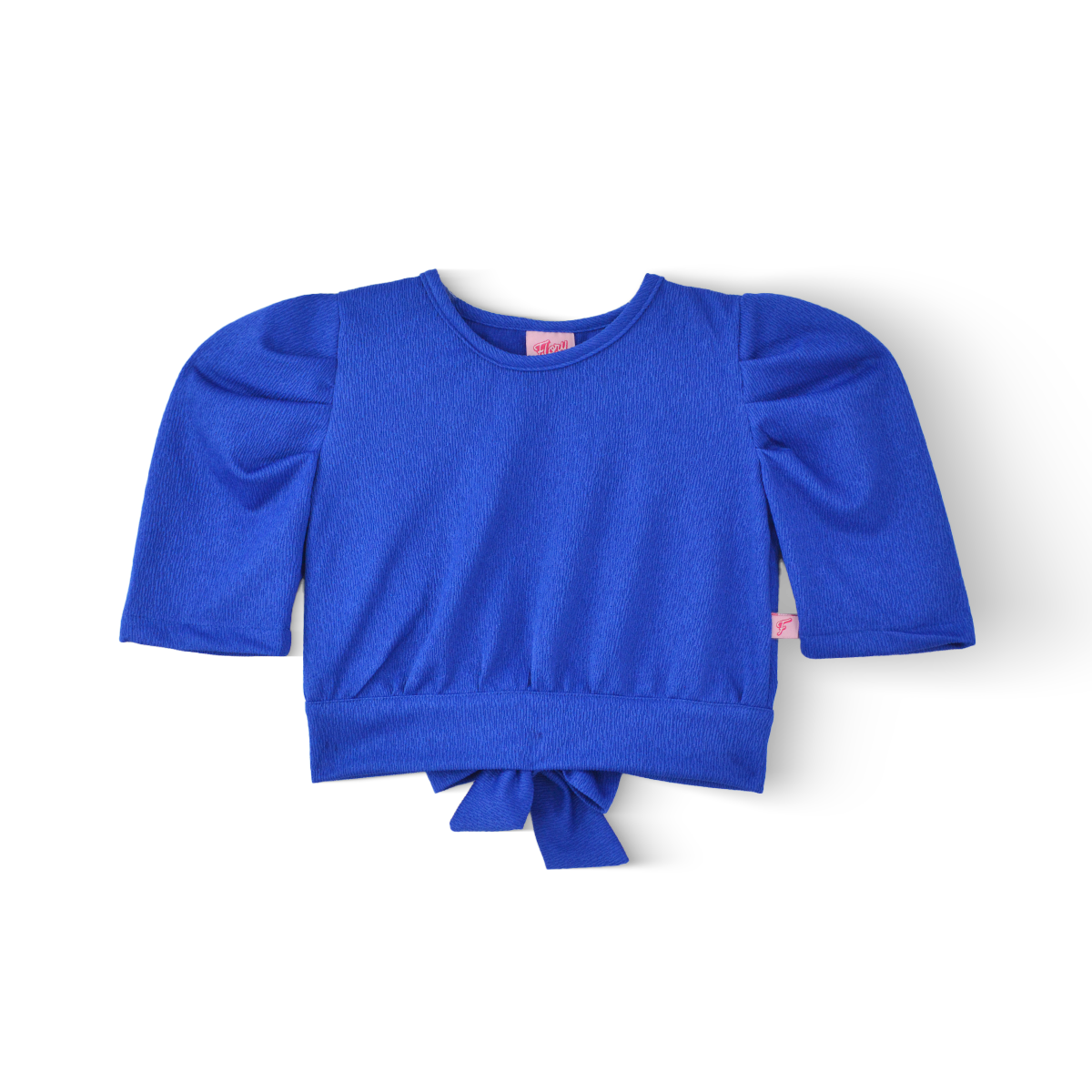 Blusa manga drapeada con moño trasera Niña Flory BLNI0065