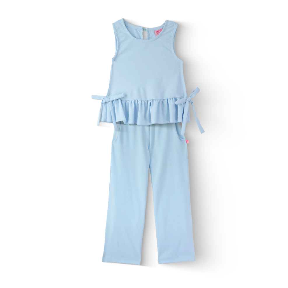 Conjunto de blusa con moños y pantalón Nila Flory CONI0033