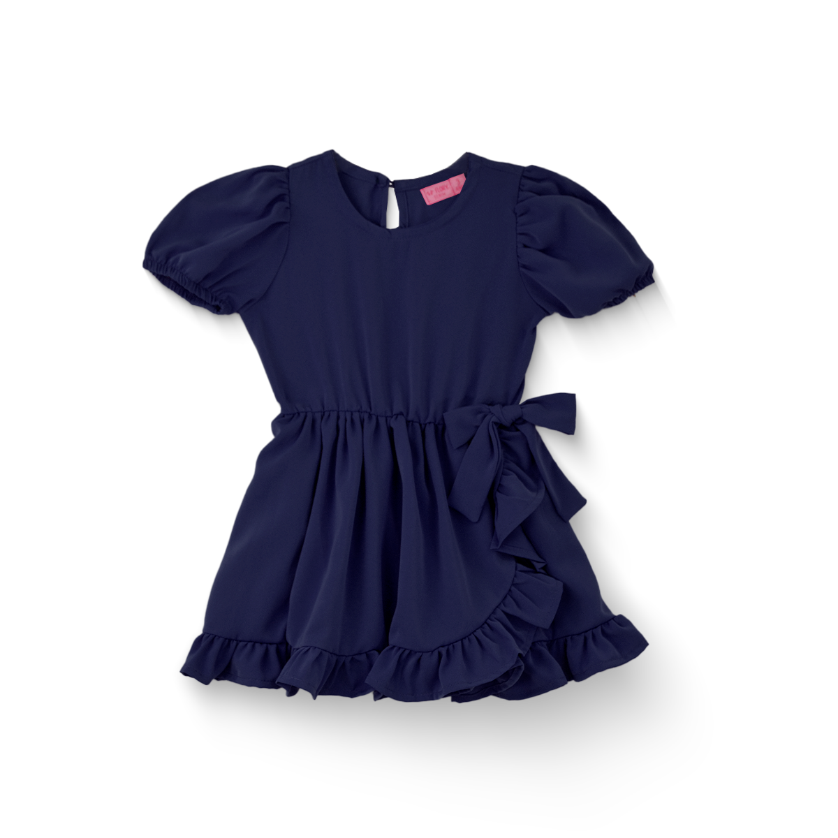 Vestido cruzado con moño bebé FLORY VEBB0035