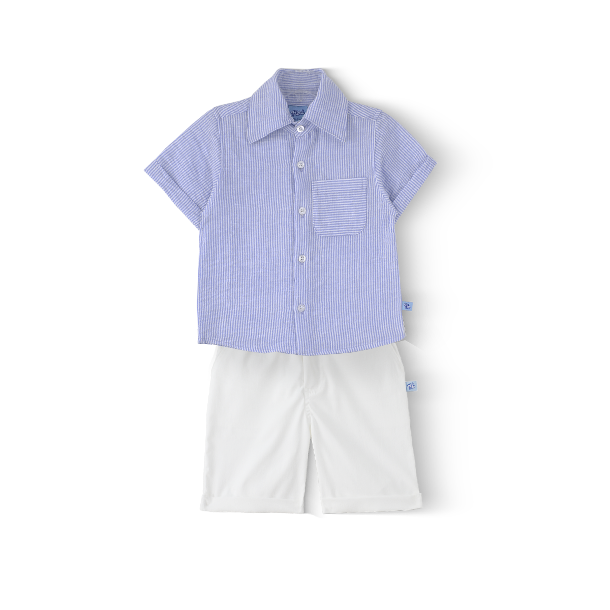 Conjunto camisa de lino y short Niño Bebé Heri CONB0005