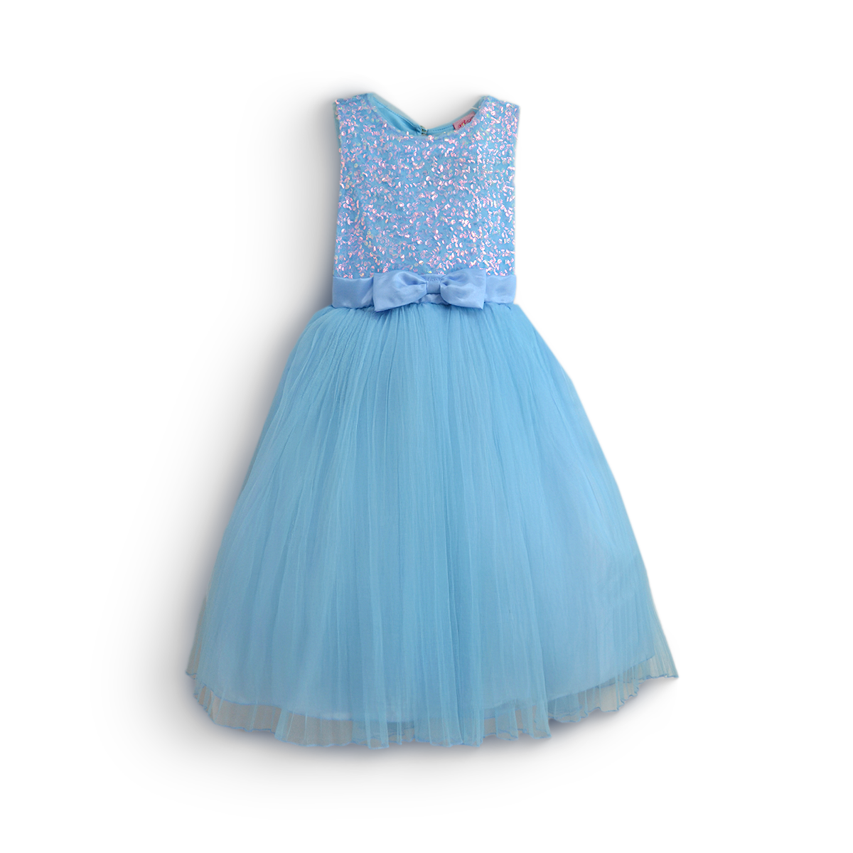 Vestido de lentejuelas largo plisado Niña VENI0187 Flory