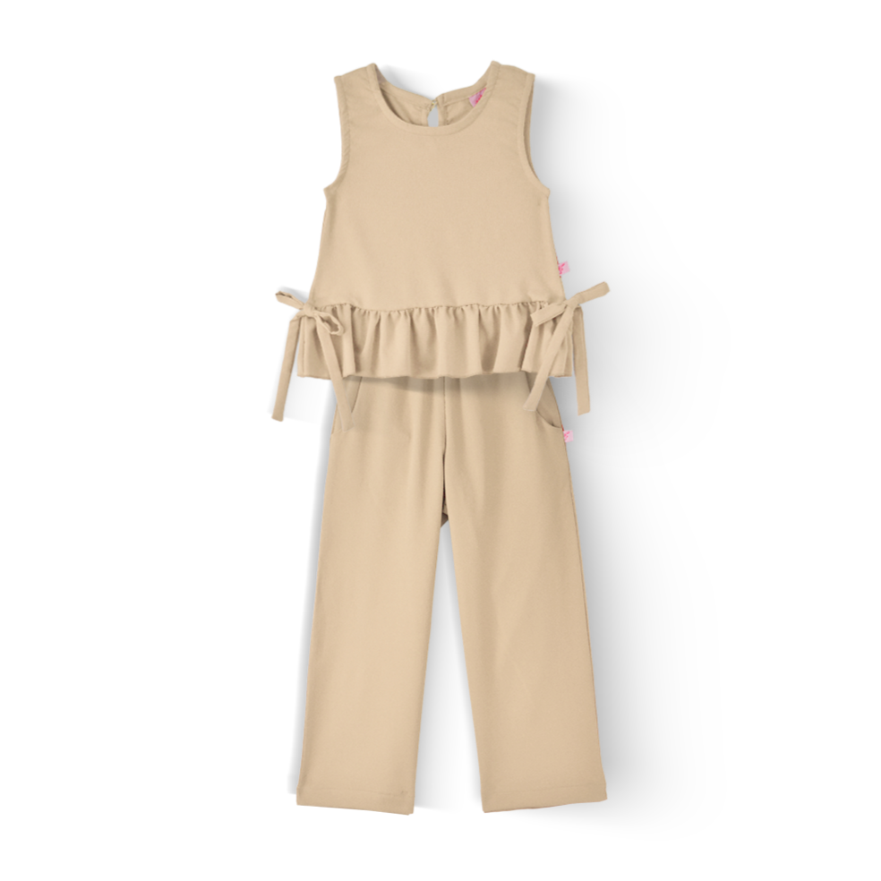 Conjunto de blusa con moños y pantalón Nila Flory CONI0033