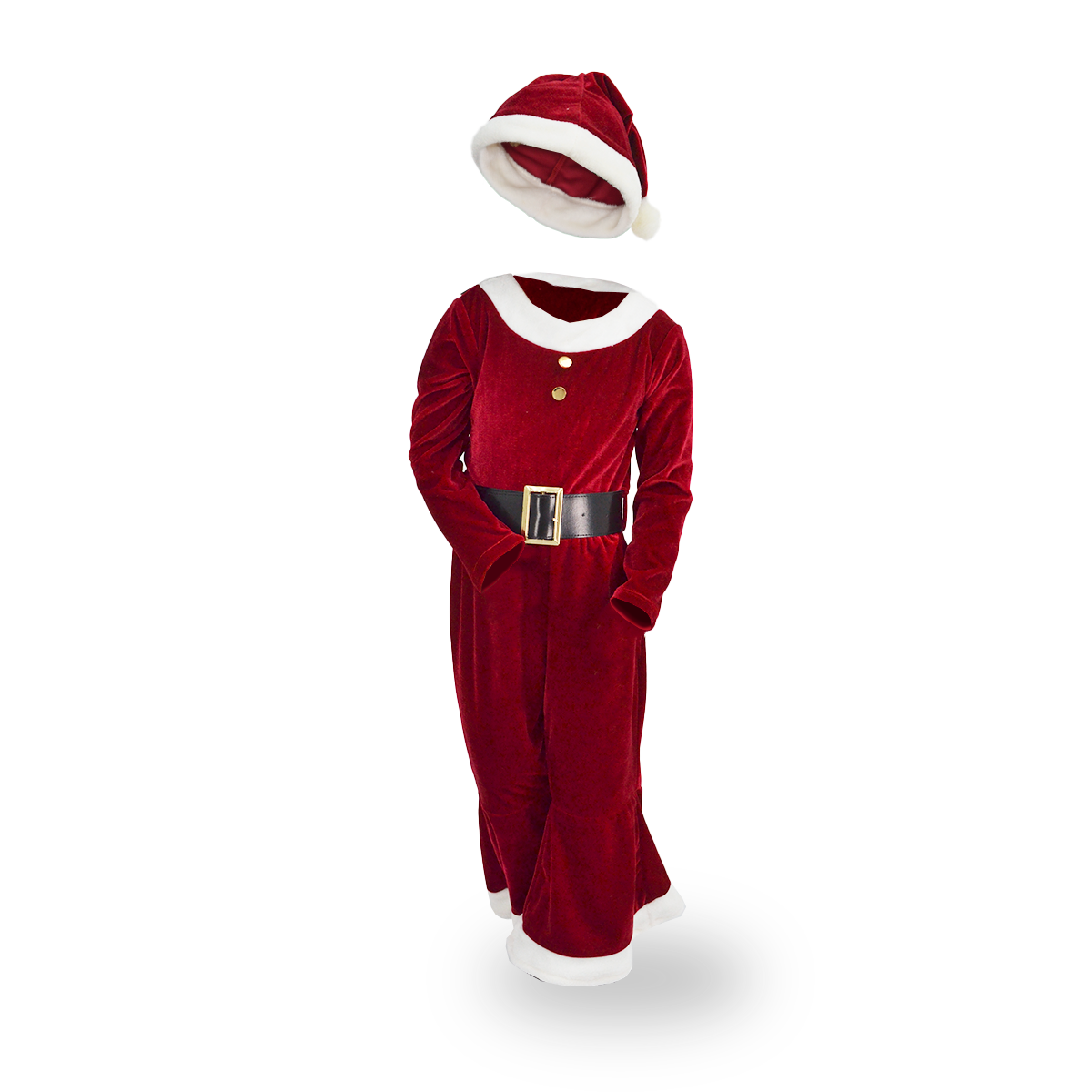 Mono navideño con gorro y cascabel niña JSNI0006 Flory