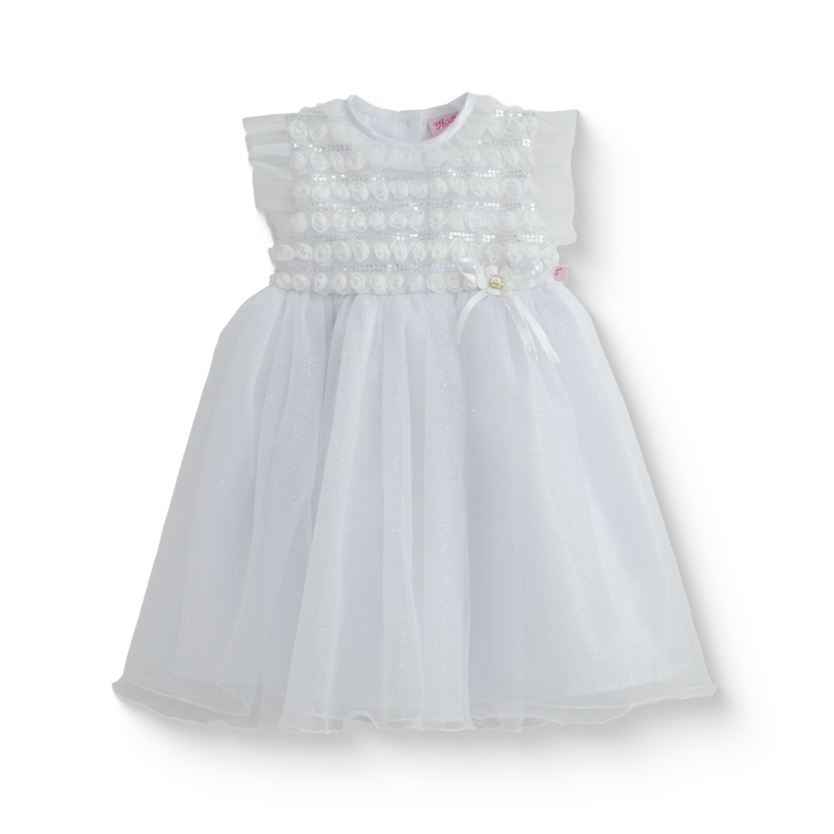 Vestido de ceremonia con caída para Niña Bebé Flory VEBB0122
