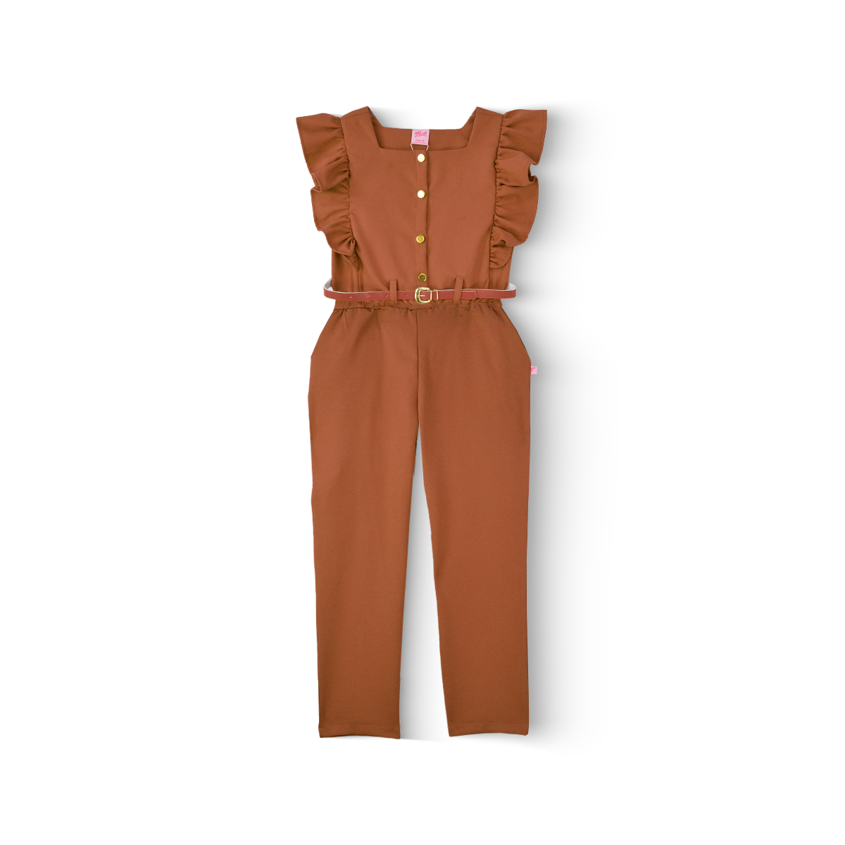 Mono con cinturón a tono Teen FLORY JSJU0001