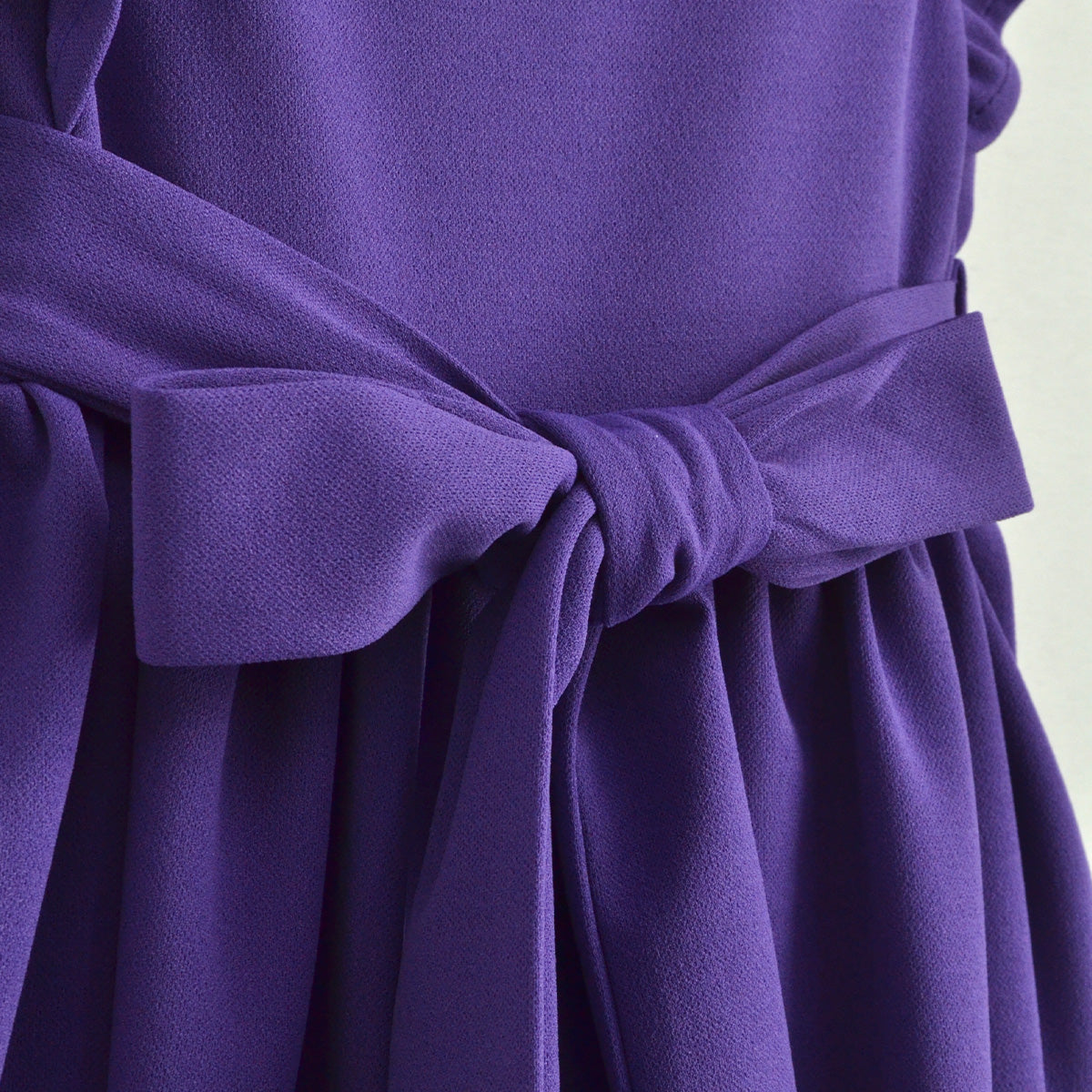 Vestido con olanes y moño en cintura | VENI0204 | tallas ch-m-gr-xg