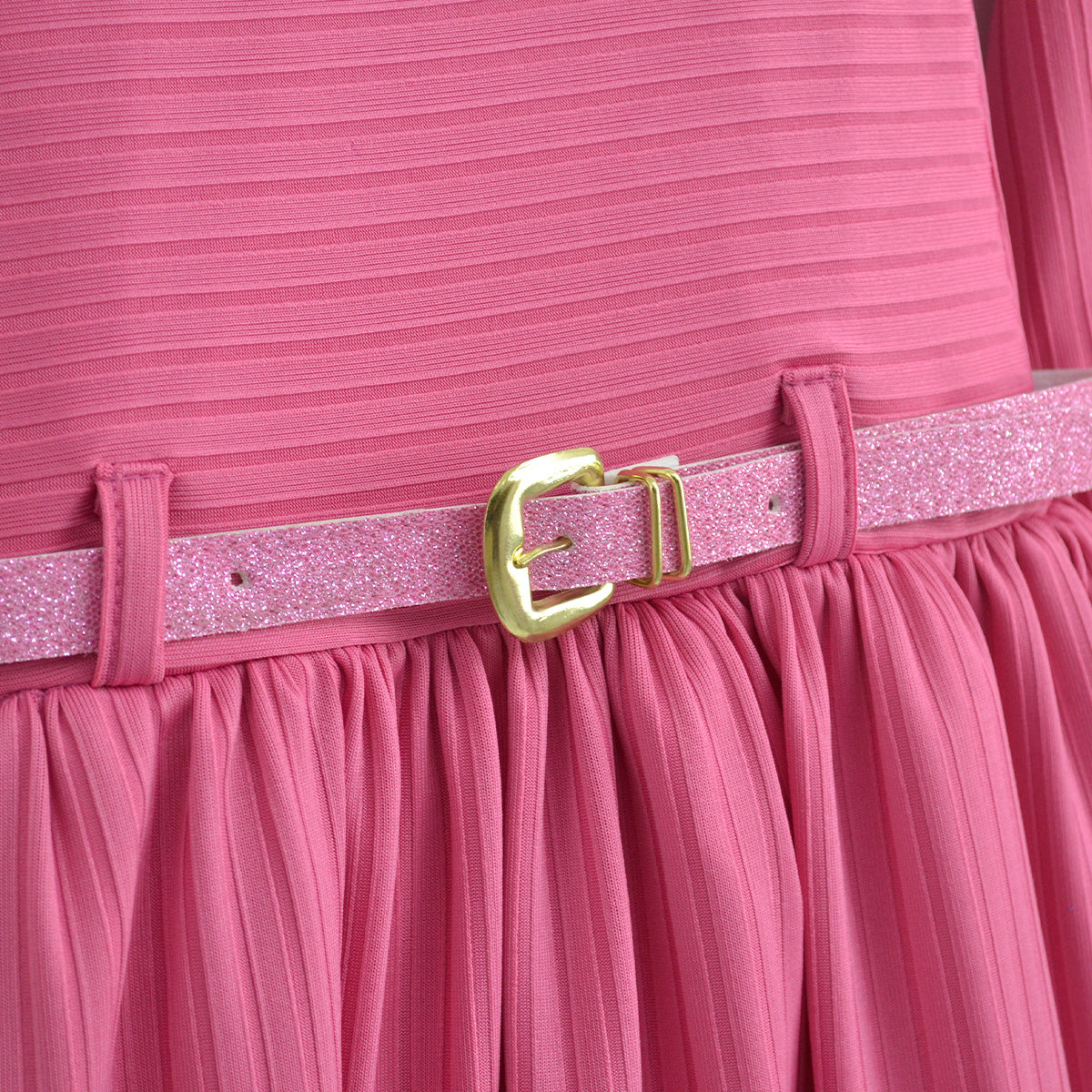 Vestido a rayas con cinturón para Niña Flory VENI0193