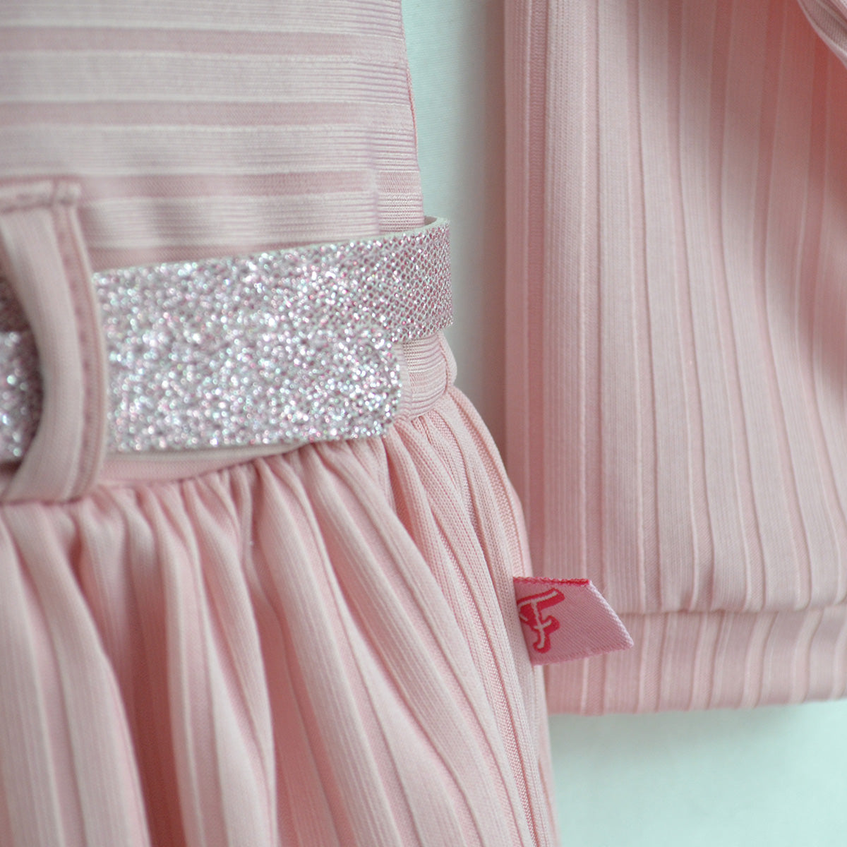 Vestido a rayas con cinturón para Niña Flory VENI0193