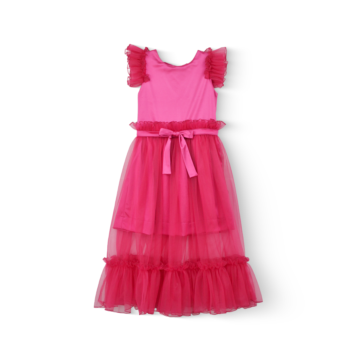 Vestido de ceremonia con caída Niña Flory VENI0145
