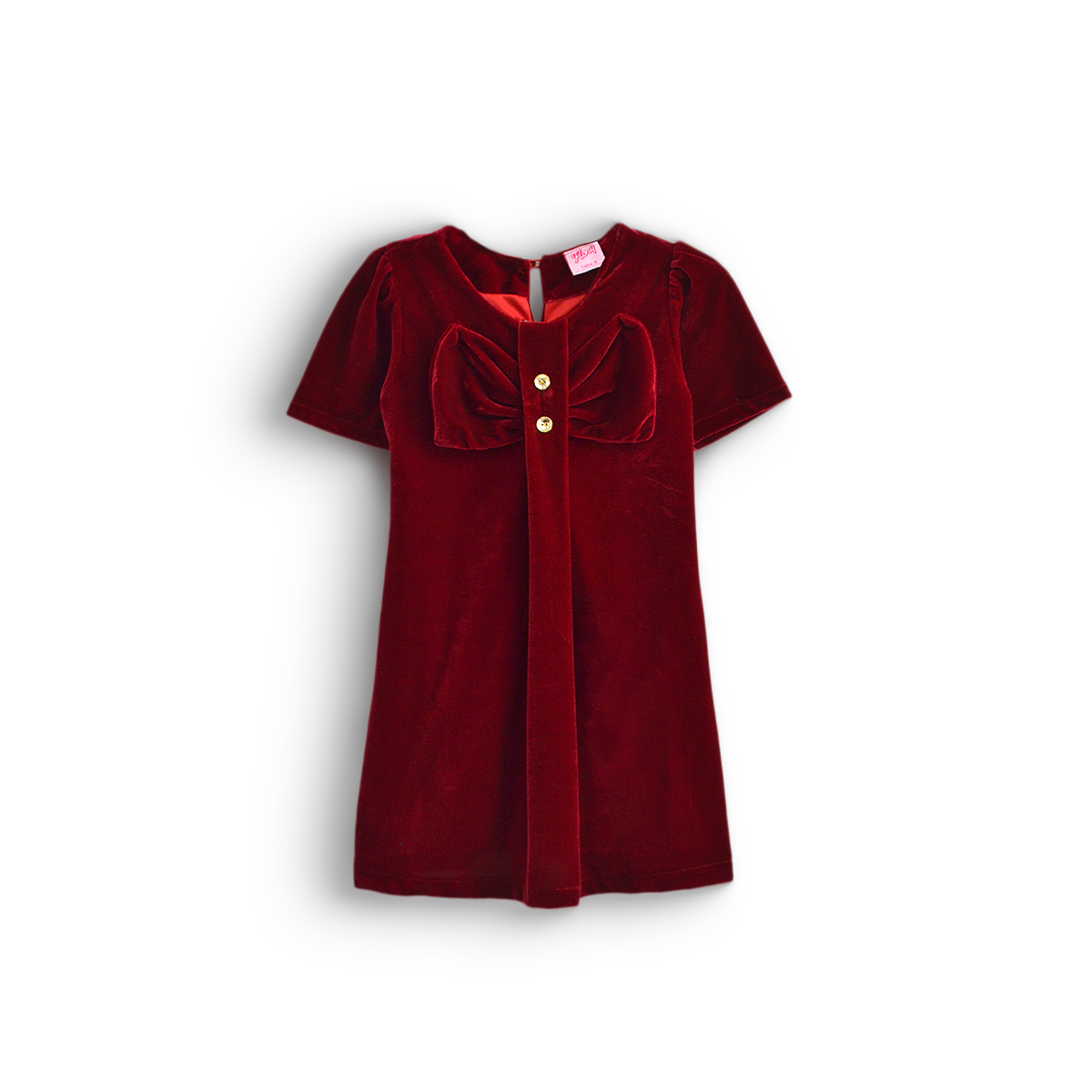 Vestido navideño de terciopelo para niña bebé Flory VEBB0121
