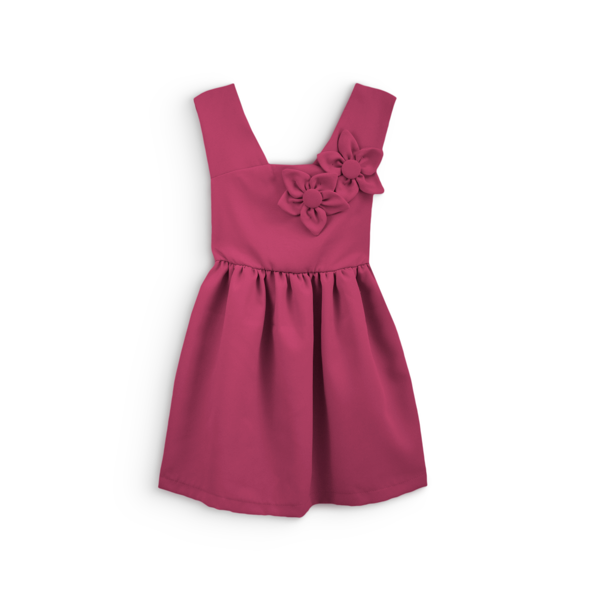 Vestido de flores en relieve niña Flory VENI0176