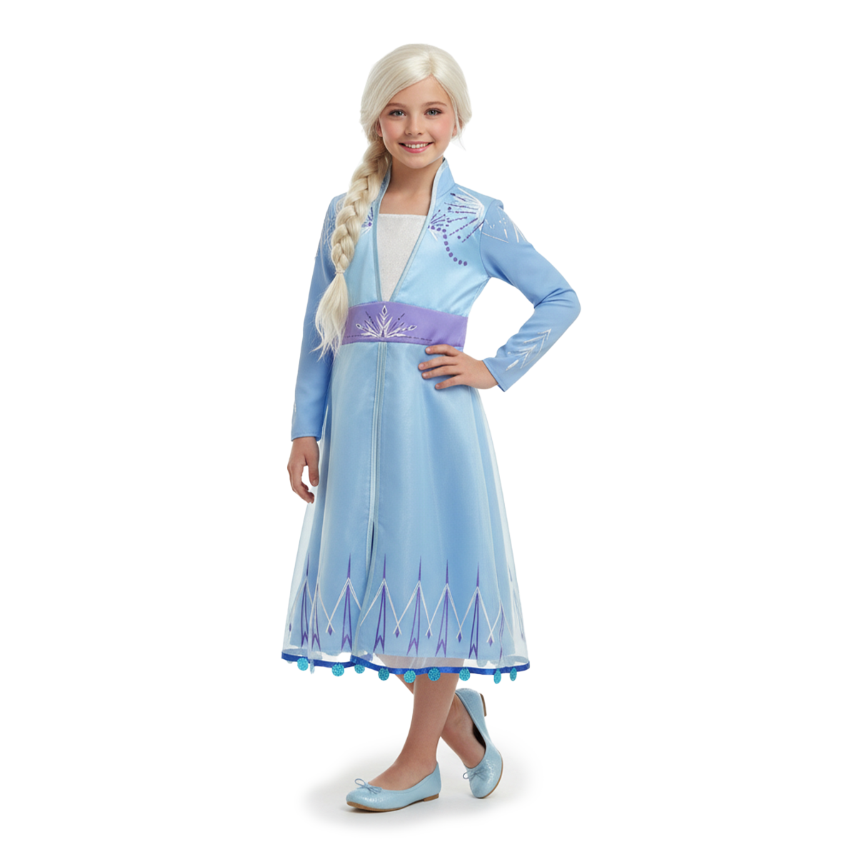 Vestido Disfraz de Princesa de Hielo KIDUS Niña VENI0190