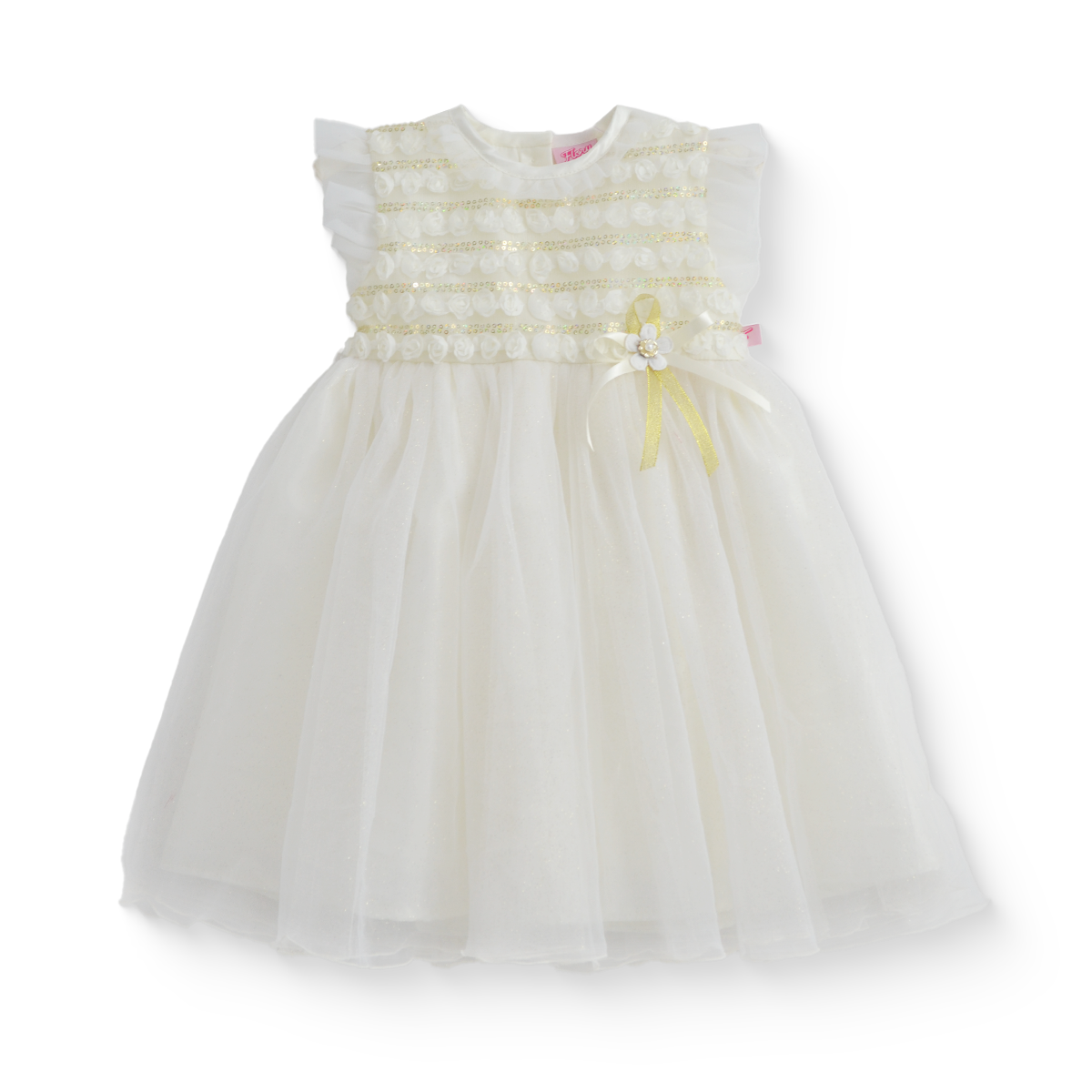 Vestido de ceremonia con caída para Niña Bebé Flory VEBB0122