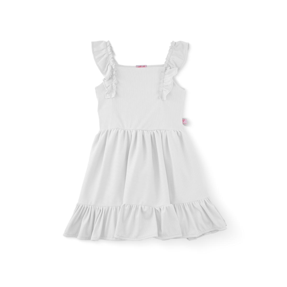 Vestido a rayas con manga olanes | VEBB0045 | tallas 1-2-3