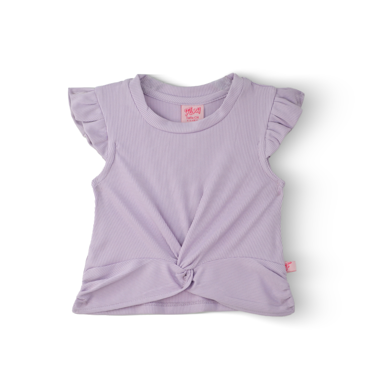 Blusa manga mariposa con nudo Niña Flory BLNI0063
