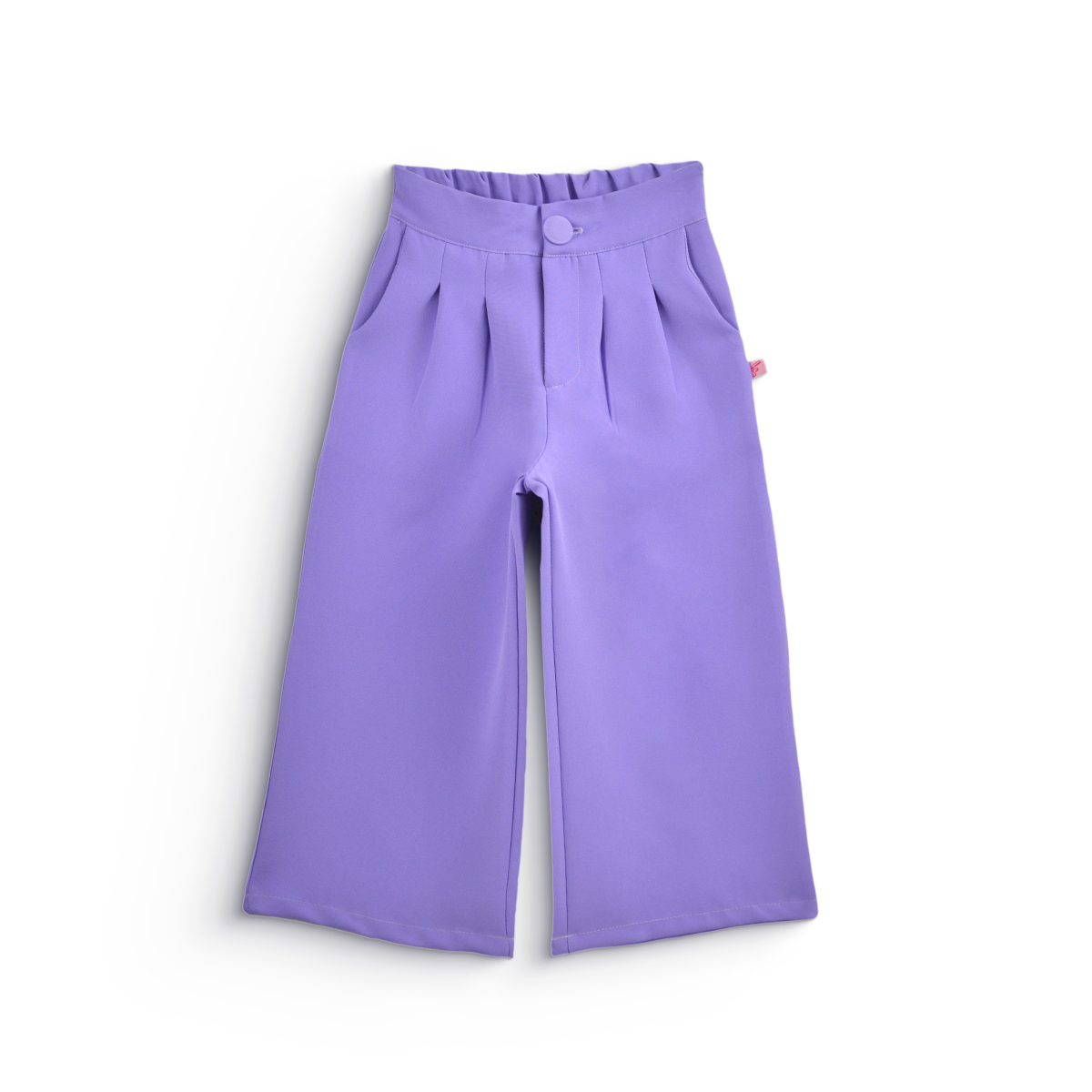 Pantalón con pinzas y botón forrado para Niña Flory PANI0009