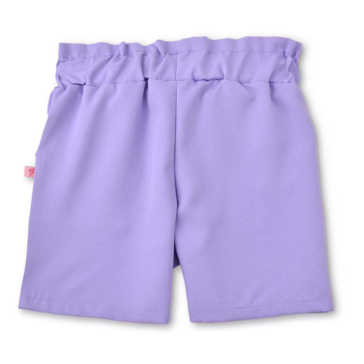 Conjunto de blusa con botones y short con bolsas y moño niña Flory COJU0004