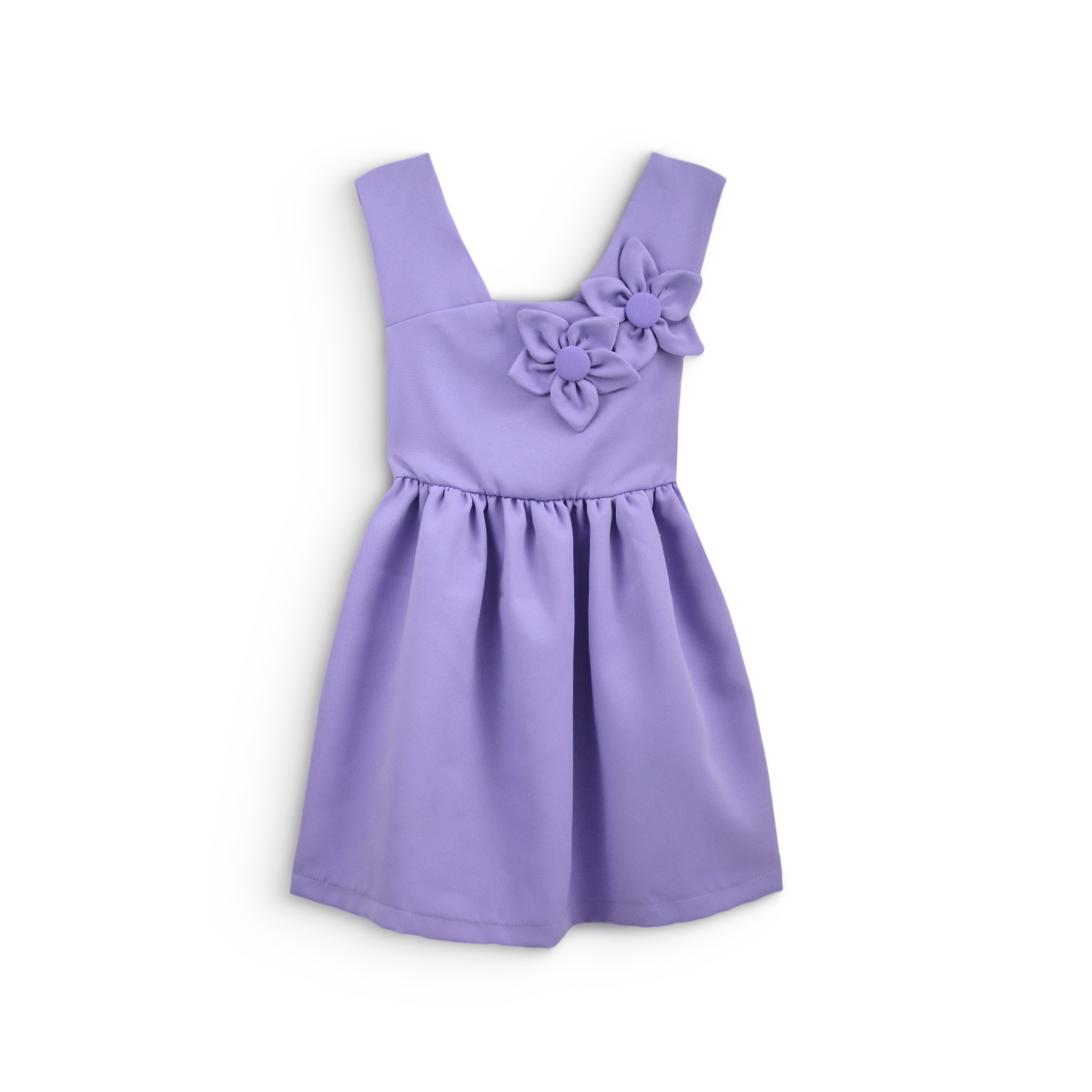 Vestido de flores en relieve niña Flory VENI0176