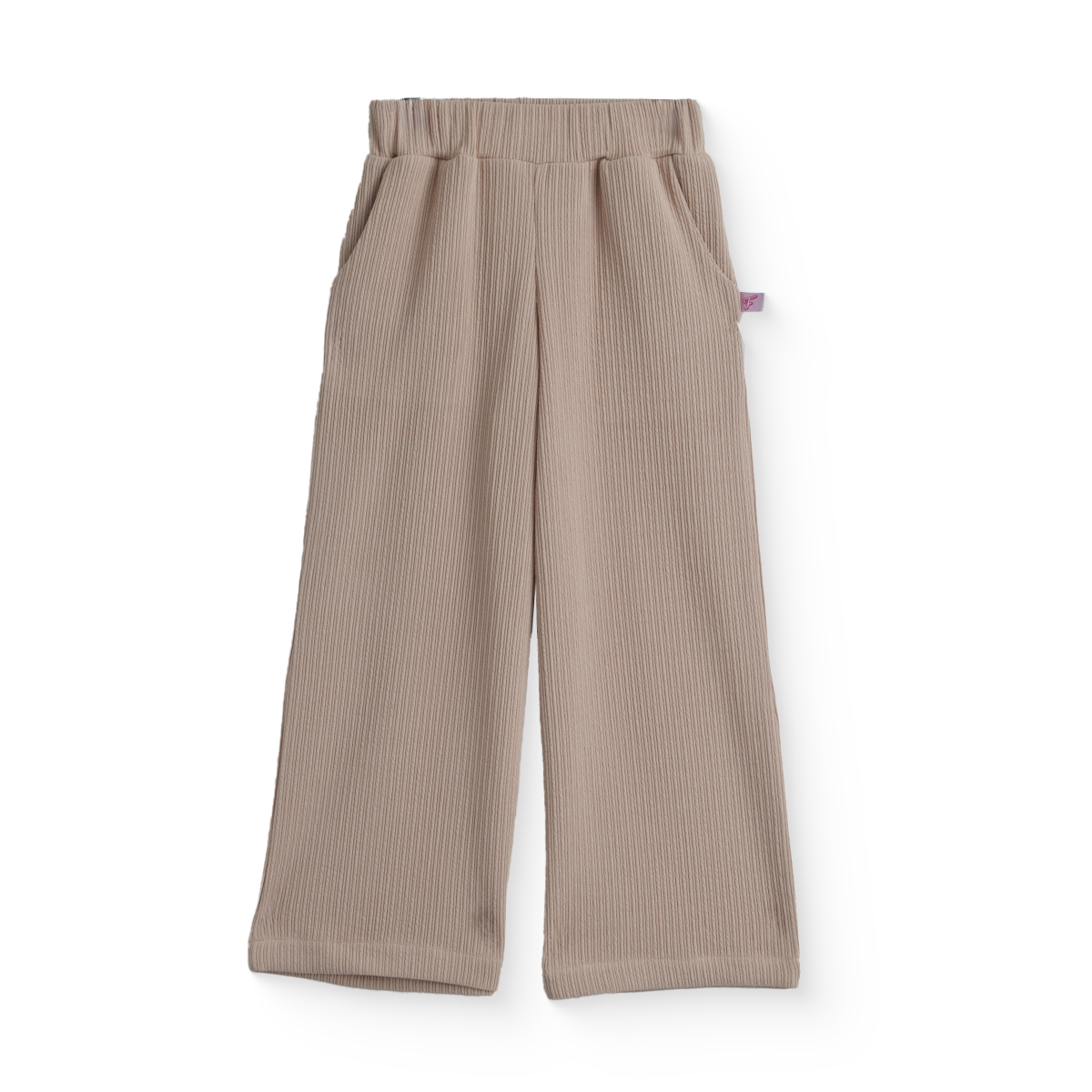 Conjunto con pantalón a rayas, blusa hueso con olanes | CONI0043 | tallas ch-m-gr