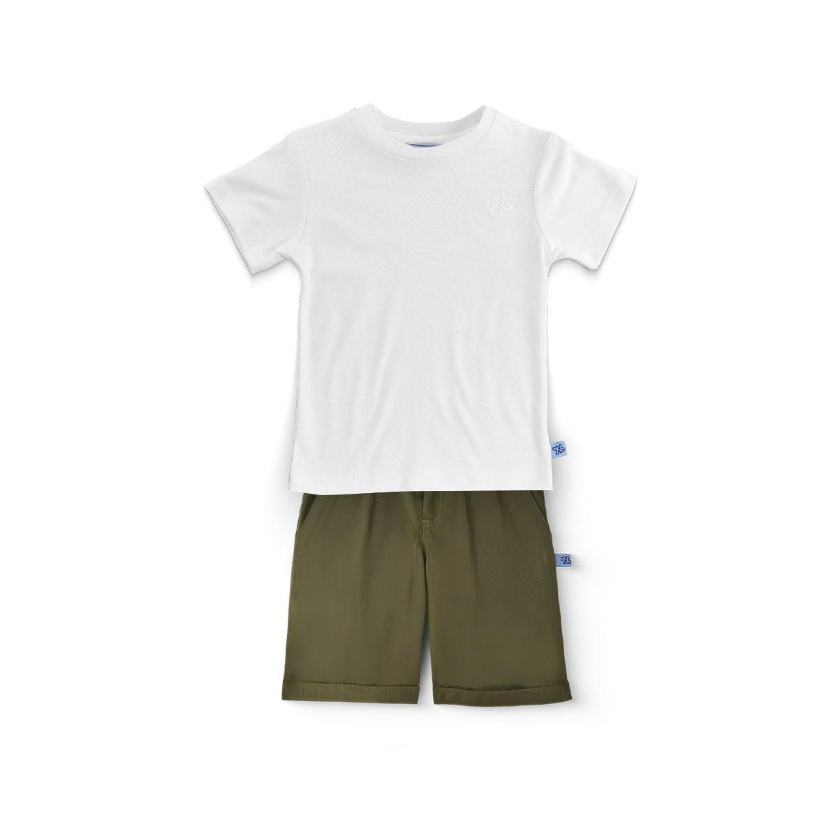 Conjunto de playera básica y bermuda para niño Heri PAQPLNN0001A