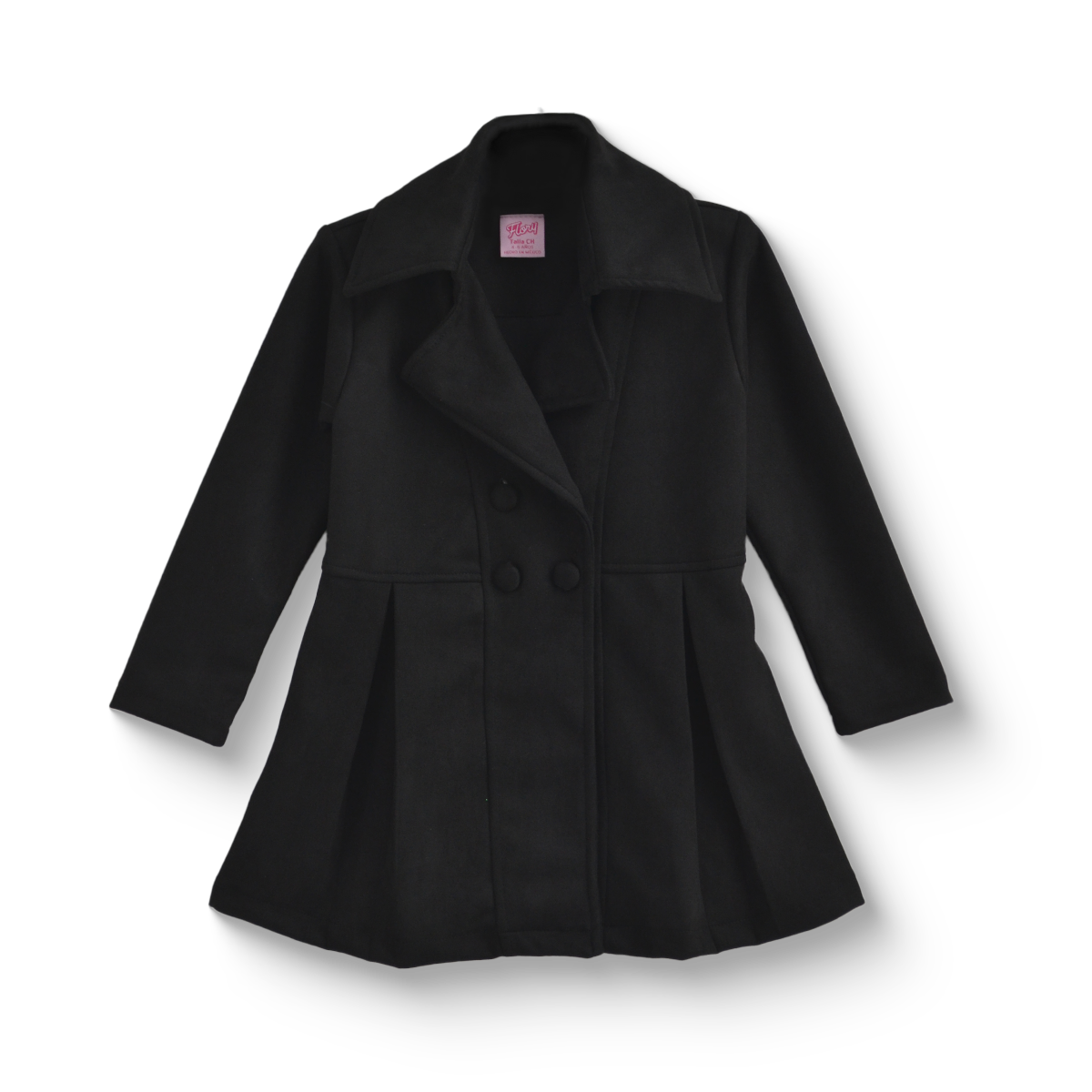 Abrigo de gamuza con botones Niña Flory ABNI0004