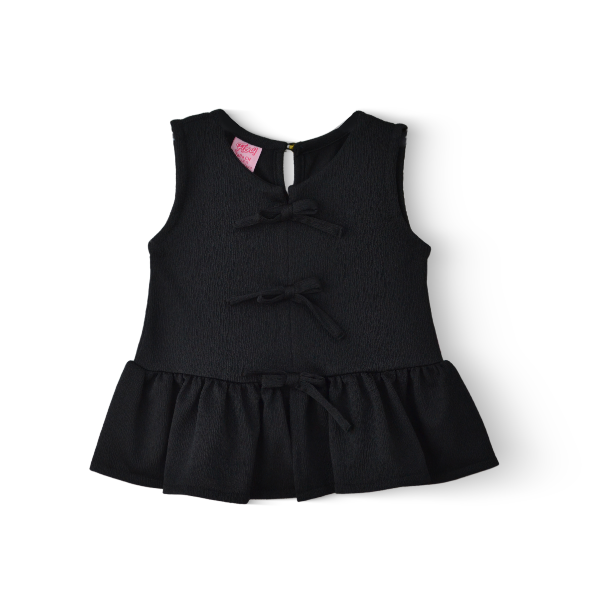 Blusa con tres moños al frente niña Flory BLNI0064