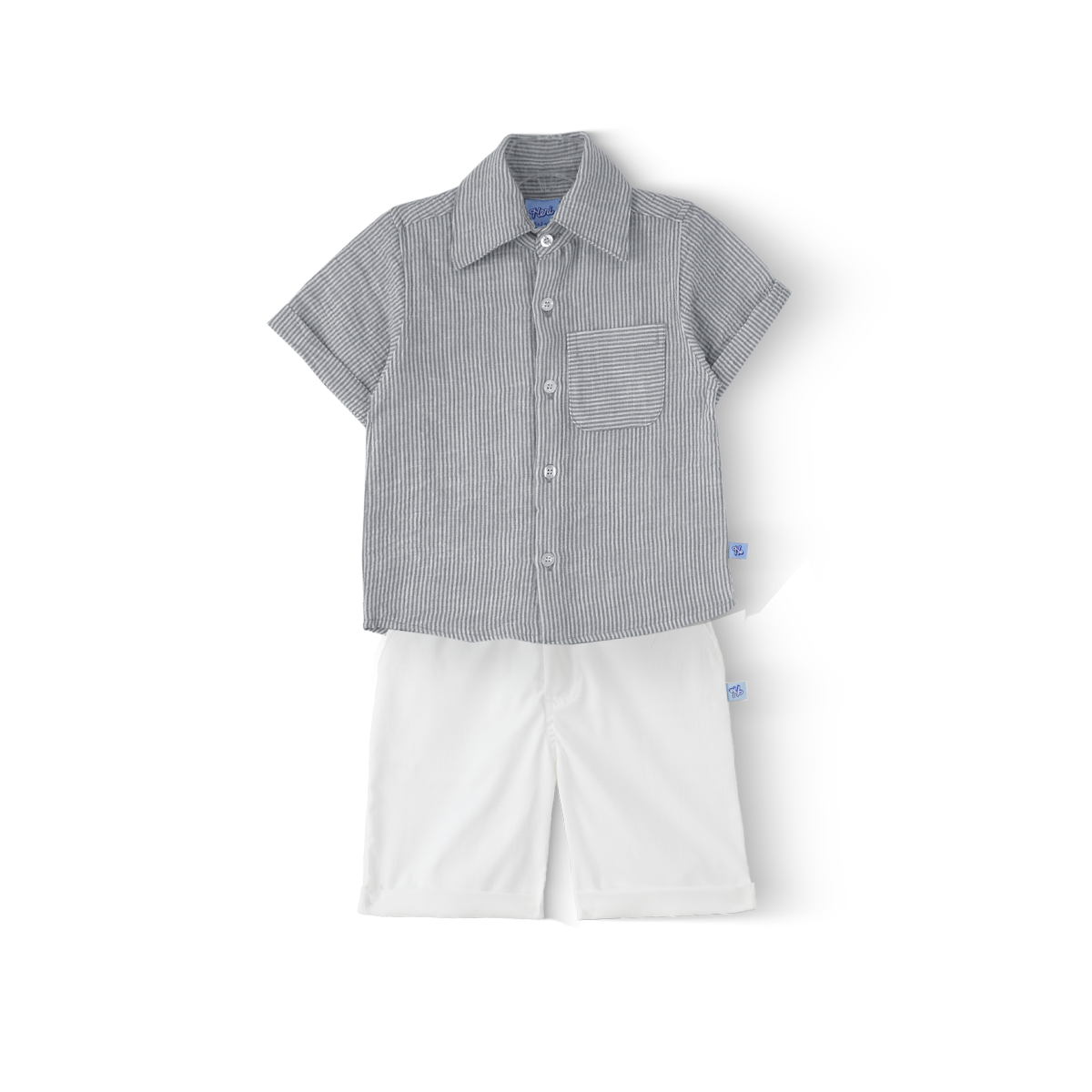 Conjunto camisa de lino y short Niño Bebé Heri CONB0005