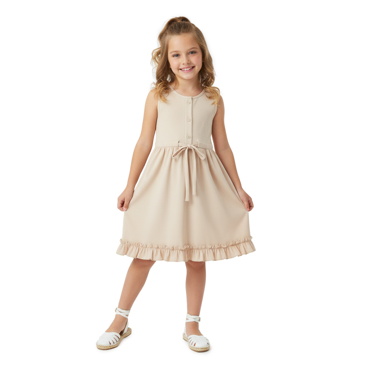Vestido con botones niña FLORY VENI0125