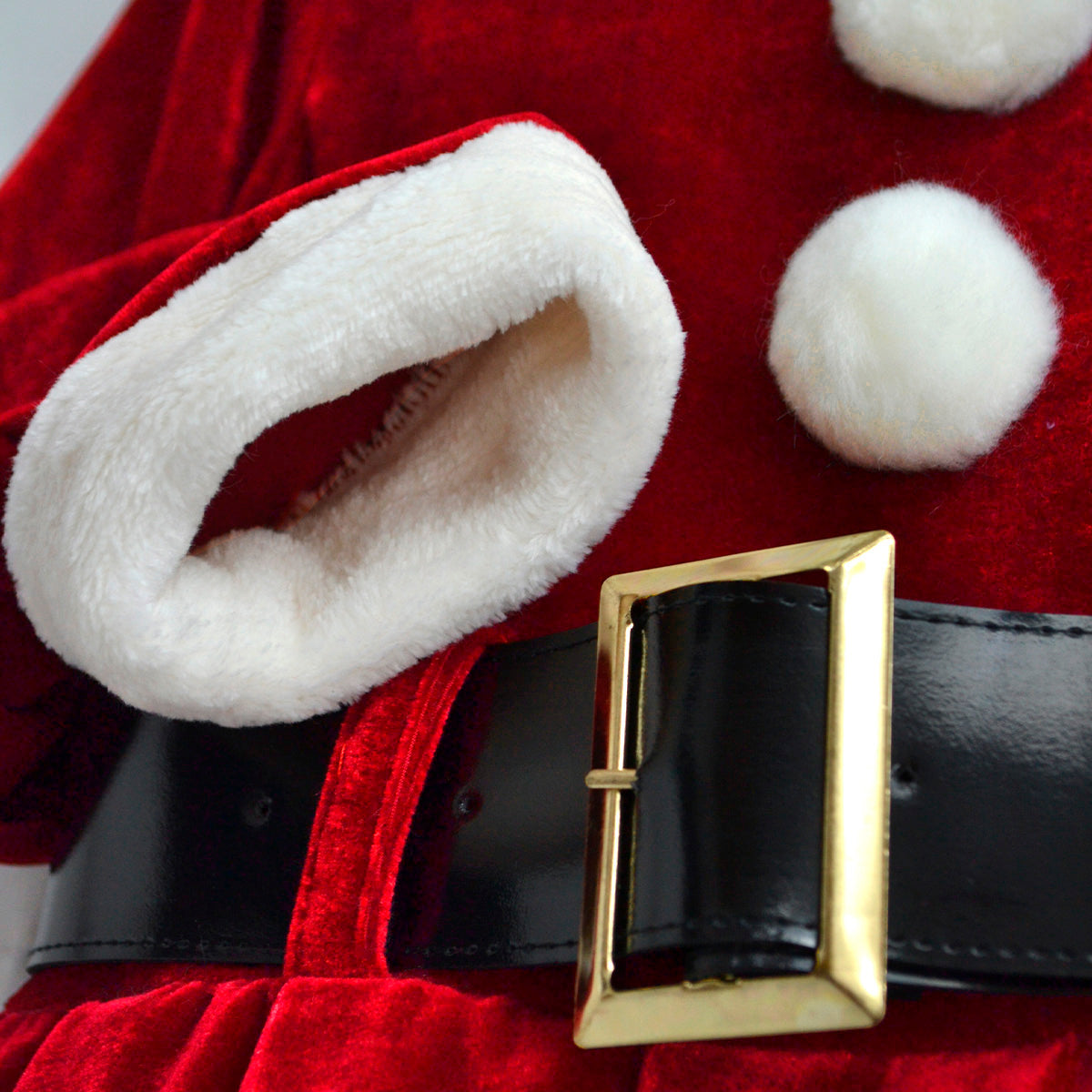 Vestido Santa Claus con cinturón y gorro Bebé Flory VEBB0124