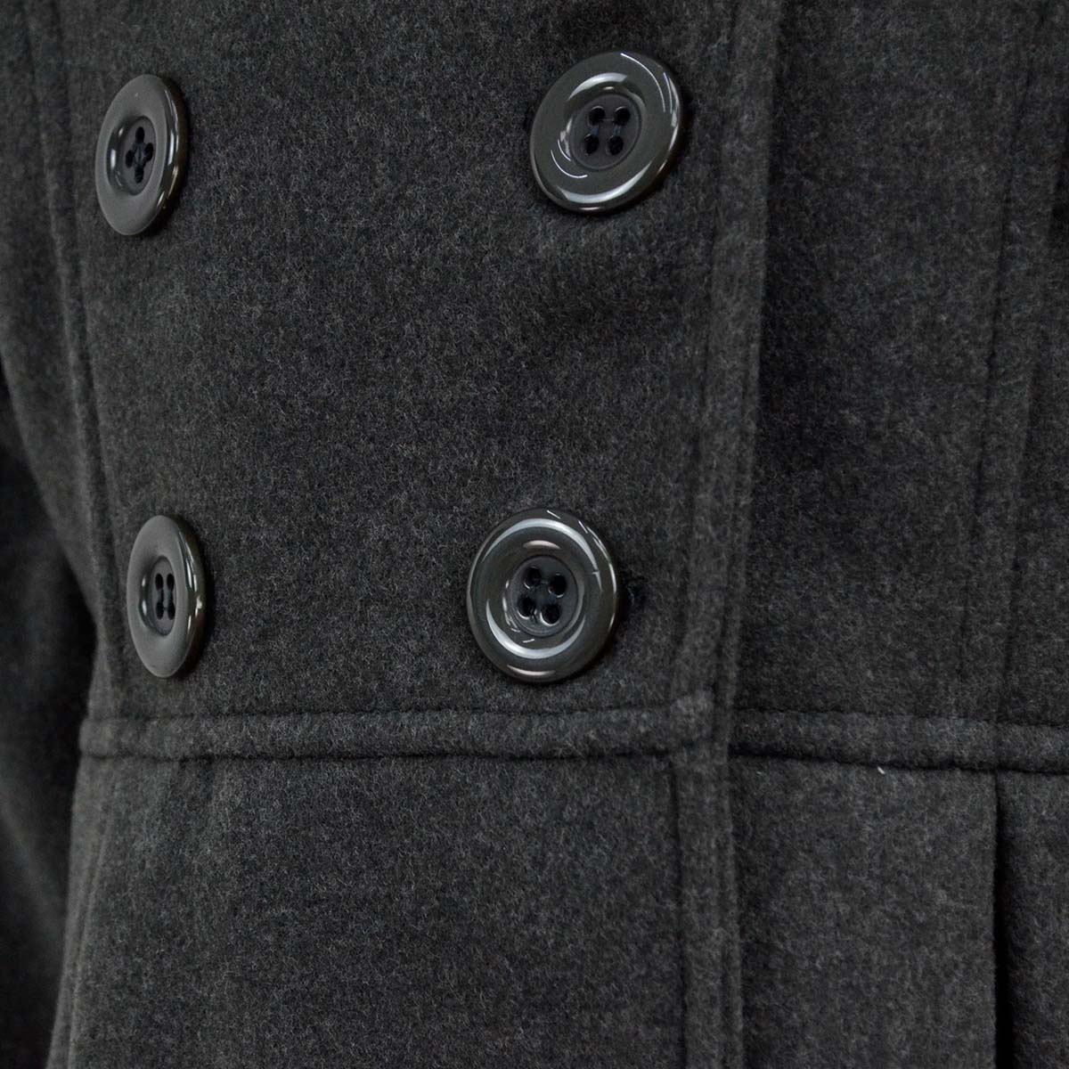 Abrigo de paño forrado con botones niña FLORY ABNI0001