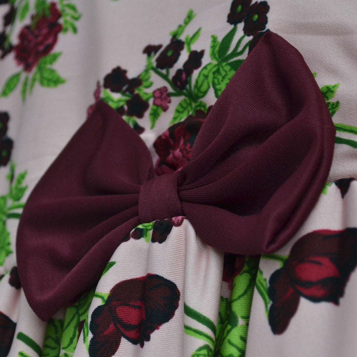 Vestido de flores con moño para niñas VENI0173 Flory