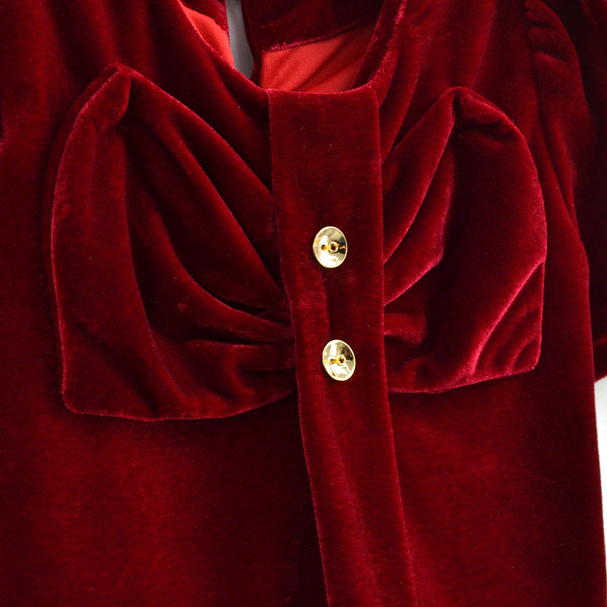 Vestido navideño de terciopelo para niña bebé Flory VEBB0121