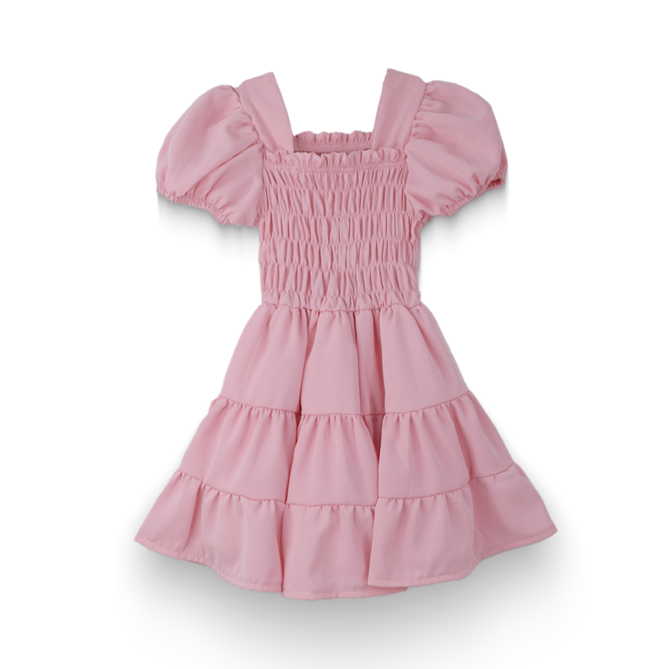 Vestido con manga abullonada bebé Flory VEBB0117