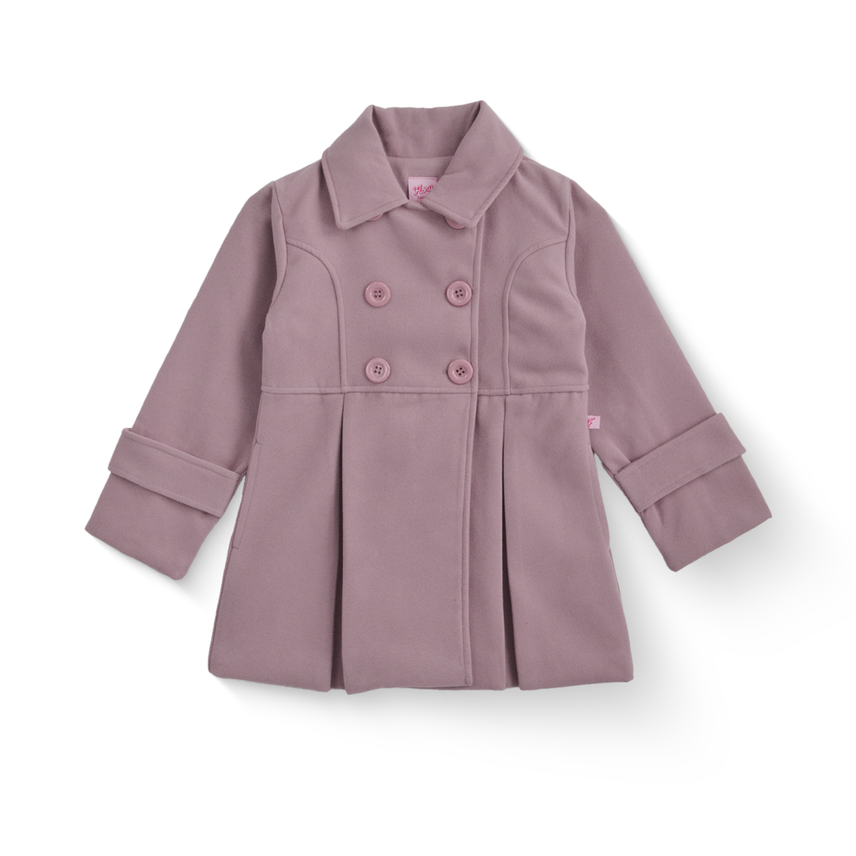 Abrigo de paño forrado con botones niña FLORY ABNI0001