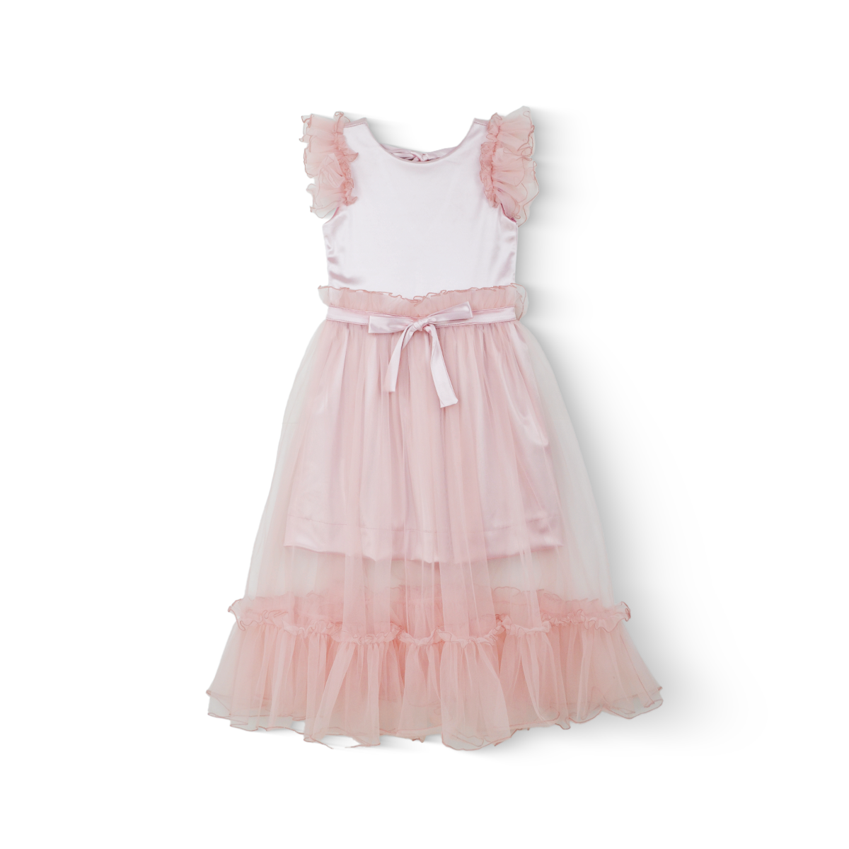 Vestido de ceremonia con caída Niña Flory VENI0145