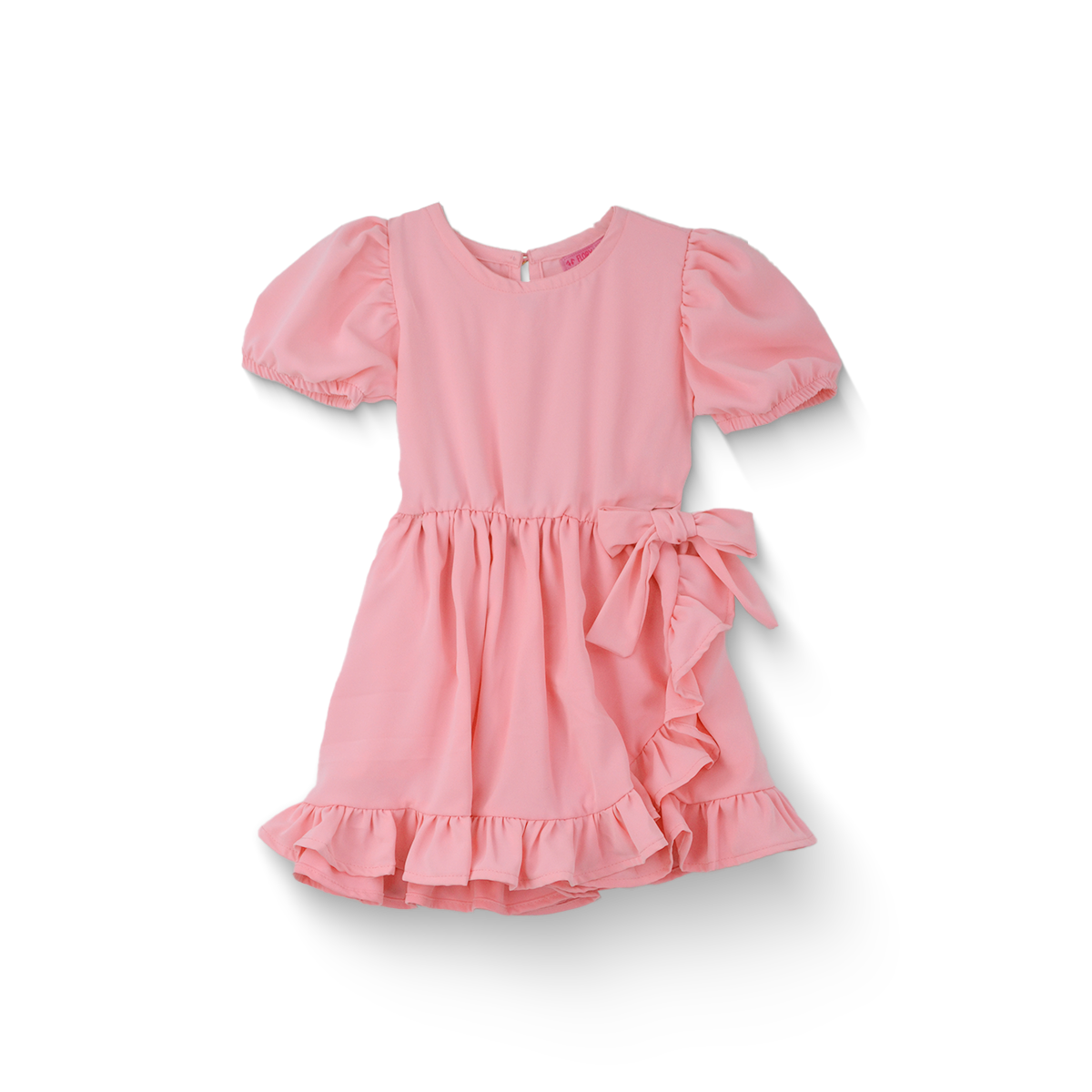 Vestido cruzado con moño bebé FLORY VEBB0035