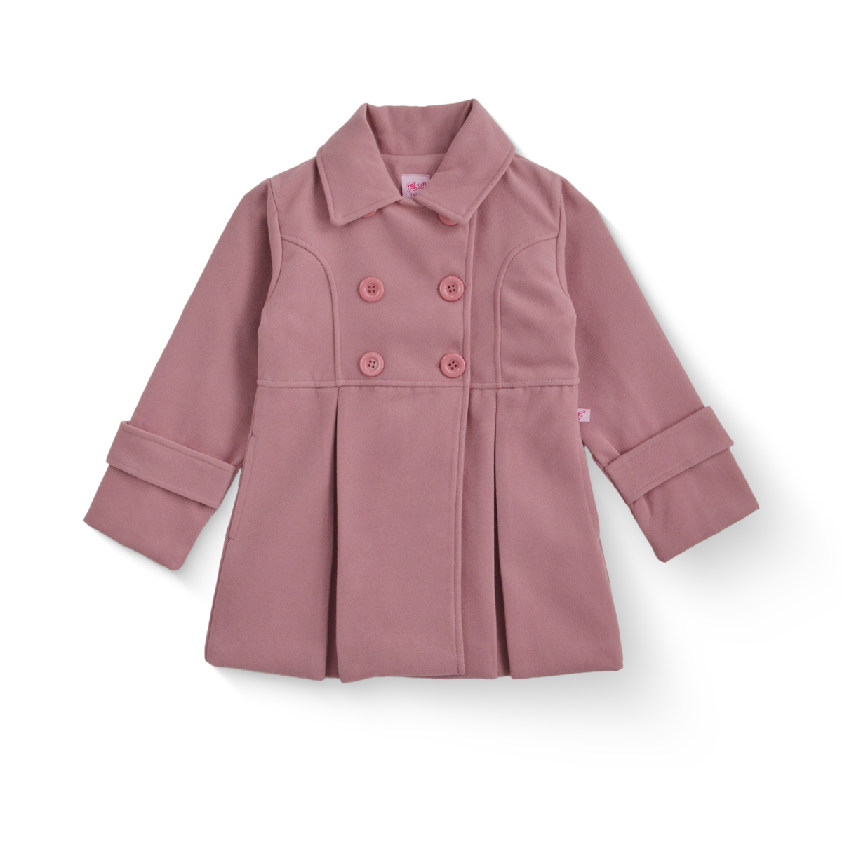 Abrigo de paño forrado con botones niña FLORY ABNI0001