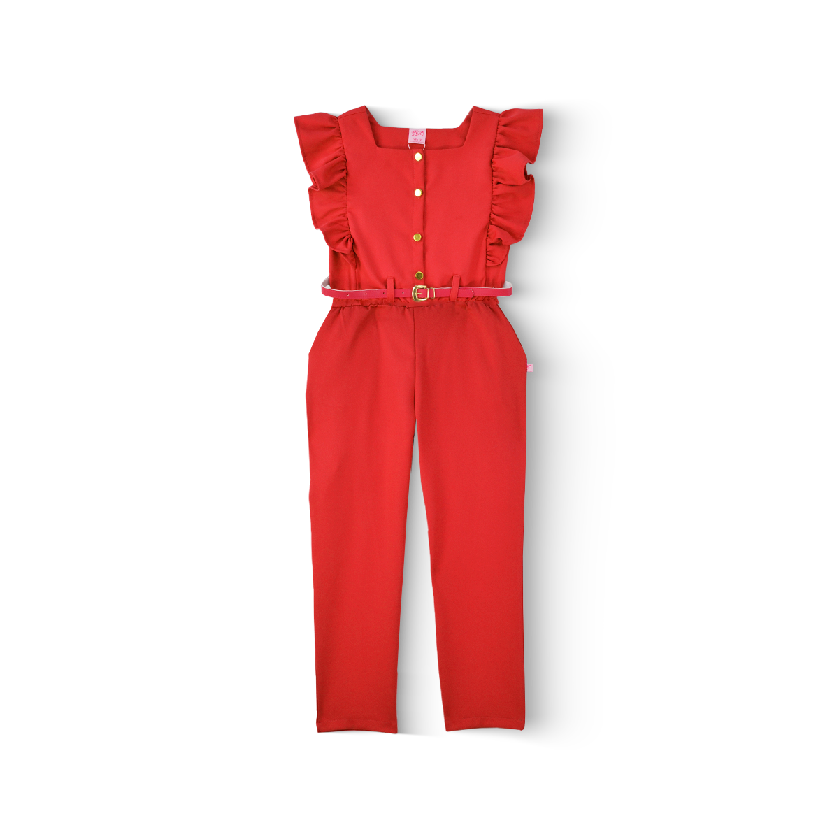 Mono con cinturón a tono Teen FLORY JSJU0001