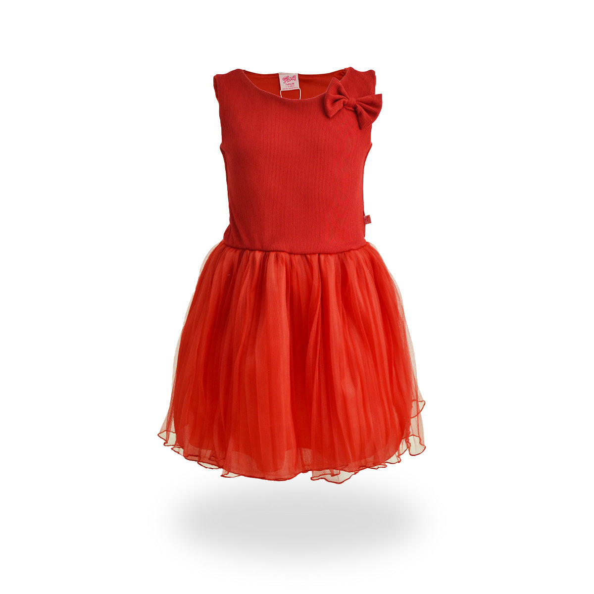 Vestido rib con falda plisada estilo tutu para fiesta niña Flory VENI0137