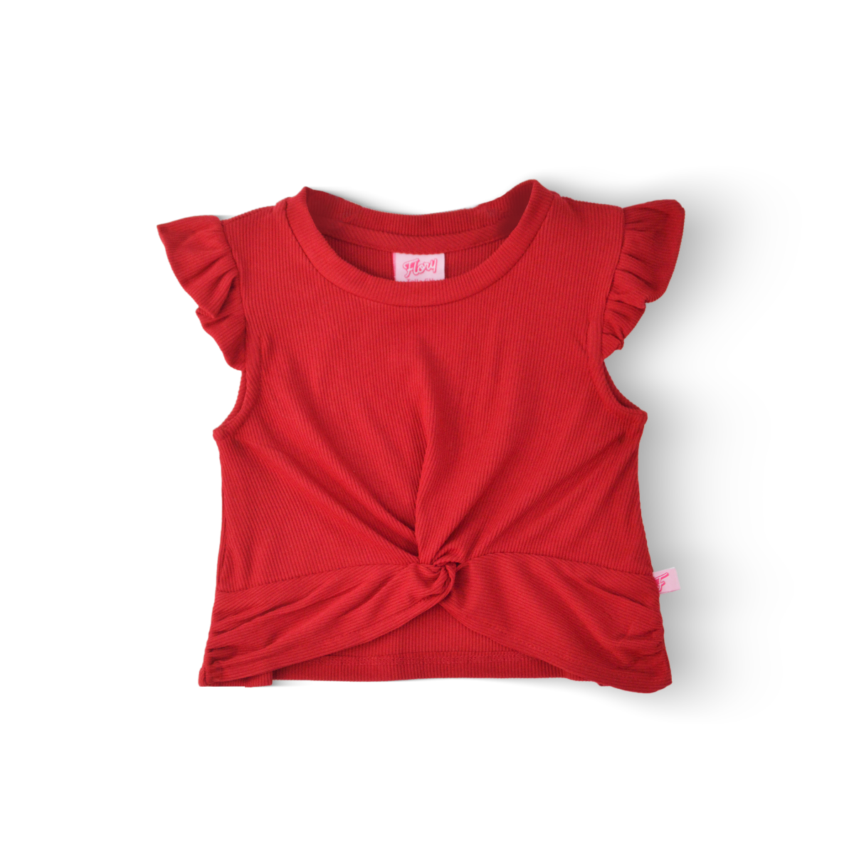 Blusa manga mariposa con nudo Niña Flory BLNI0063