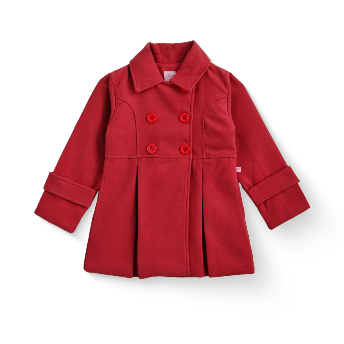Abrigo de paño forrado con botones niña FLORY ABNI0001