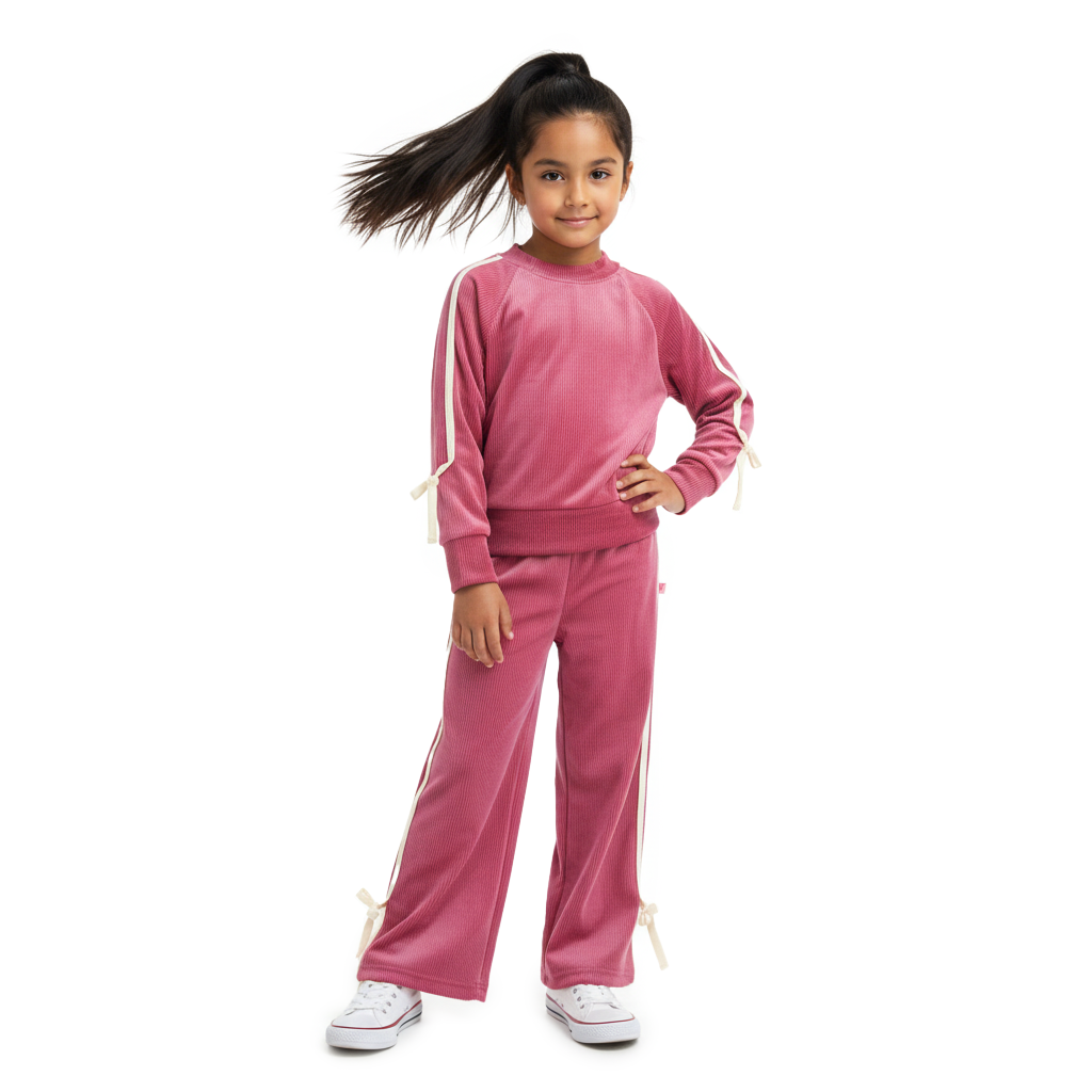 Conjunto aterciopelado con franjas a rayas | CONI0041 | tallas ch-m-gr